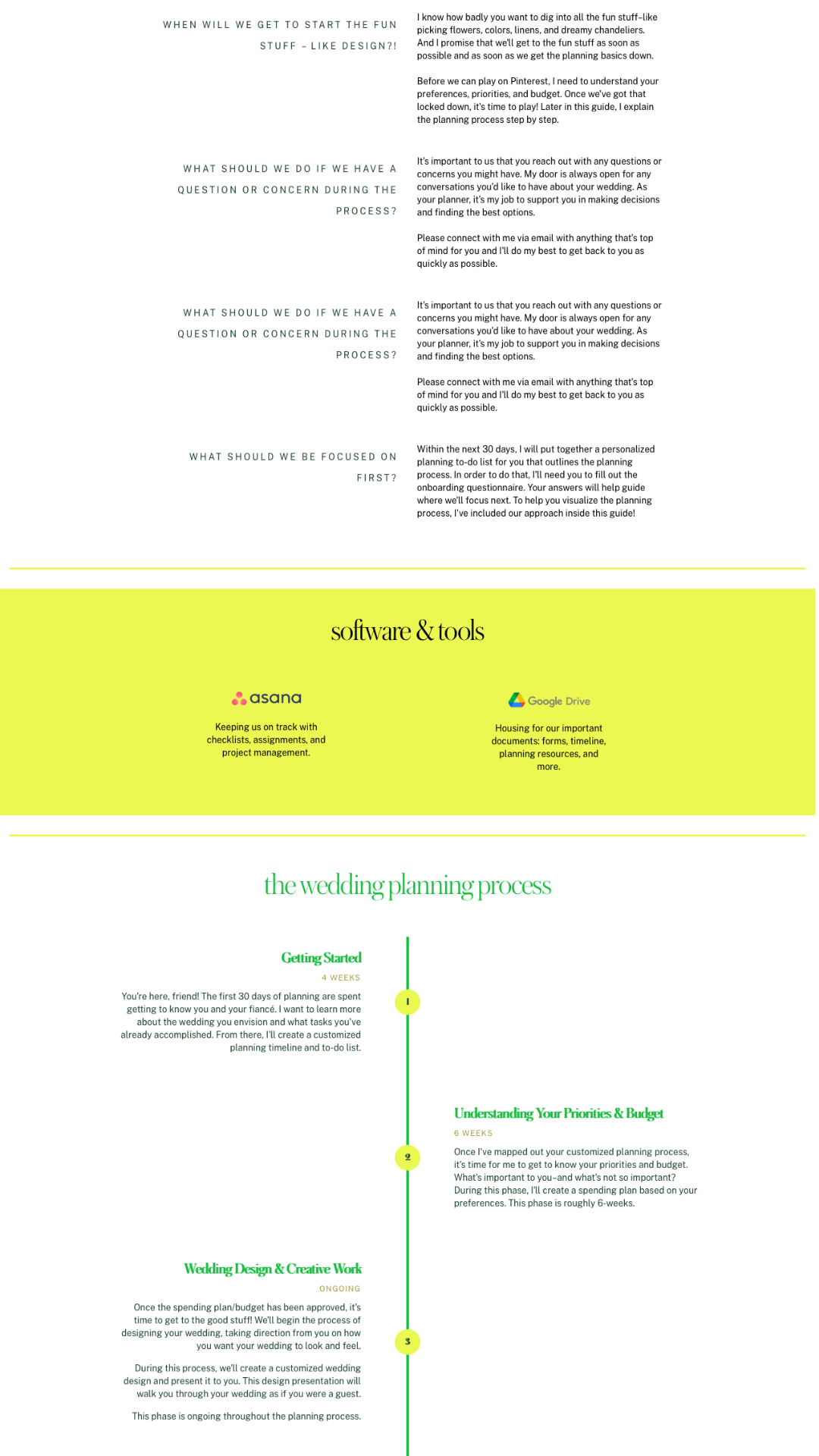 Dubsado Onboarding Template - In Ink Weddings