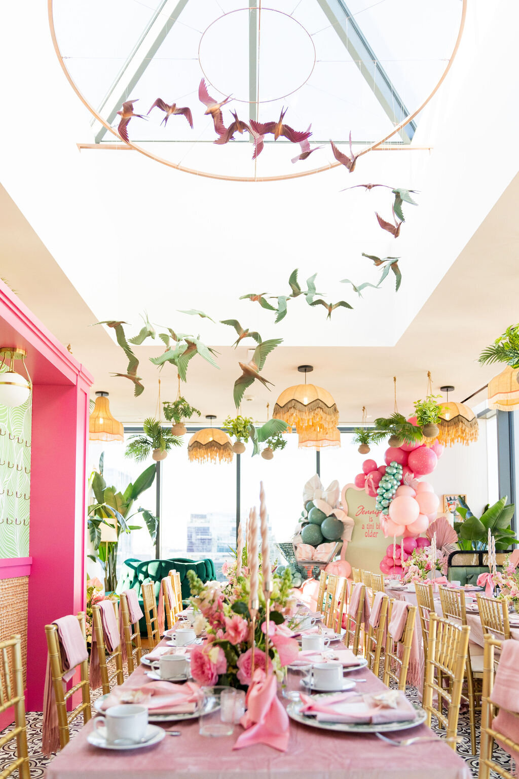 Vibrant, playful floral centerpieces created for a milestone birthday party in Dallas. Designed to bring color, personality, and luxury to the celebration.