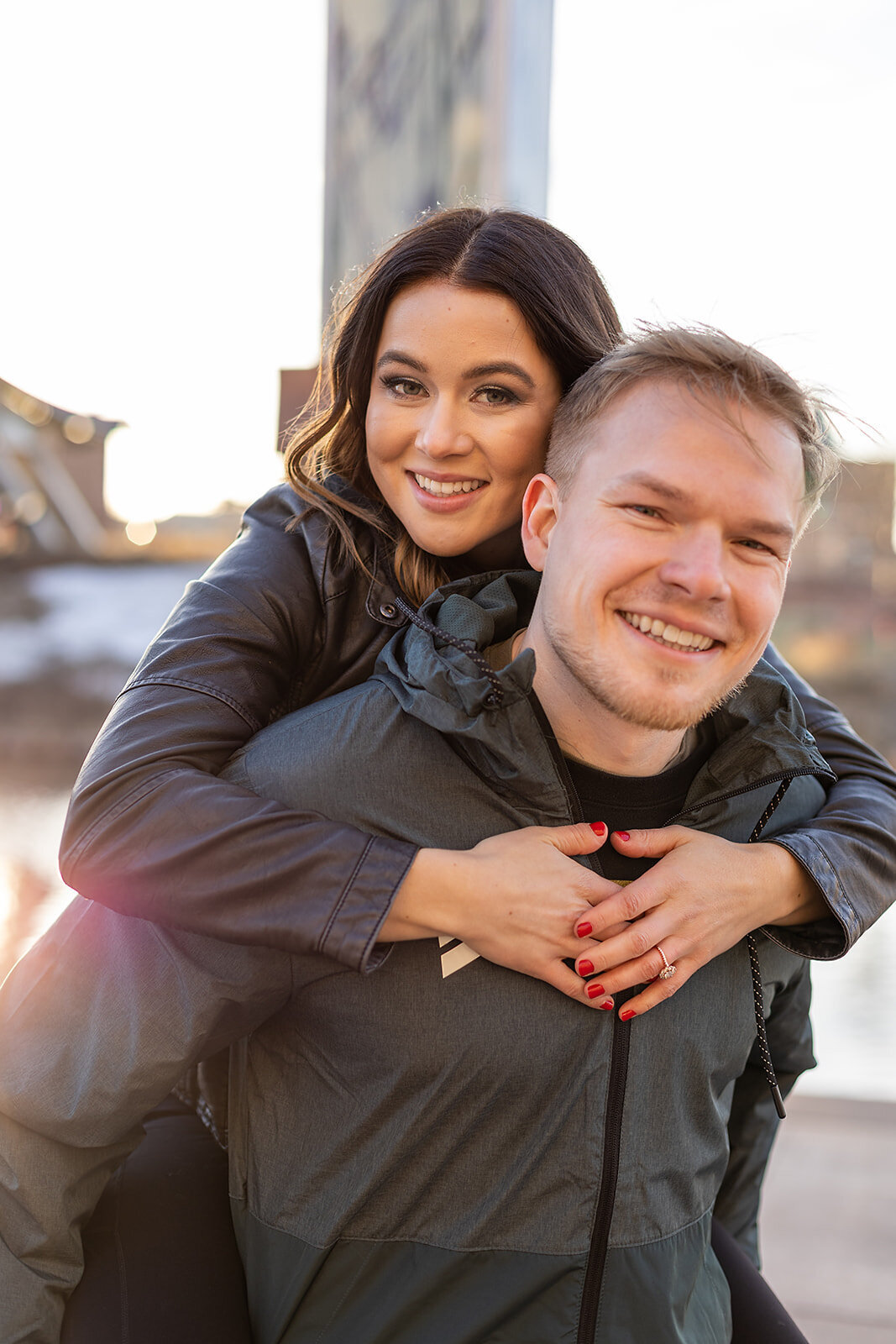 HadassahandErik- Sioux Falls South Dakota Engagement - Rollerblading the Arc of Dreams-12_websize