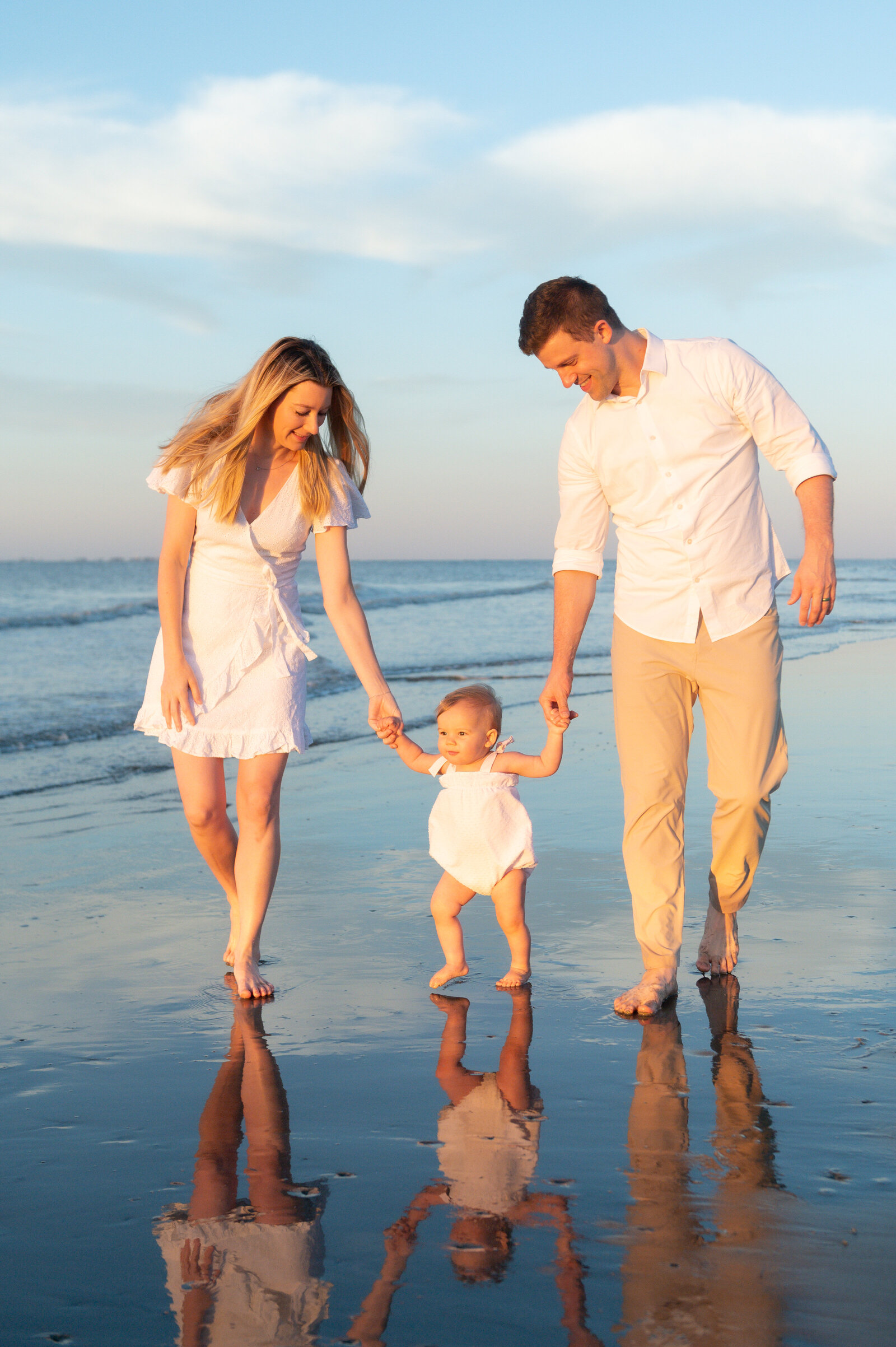 family on hilton head island beach