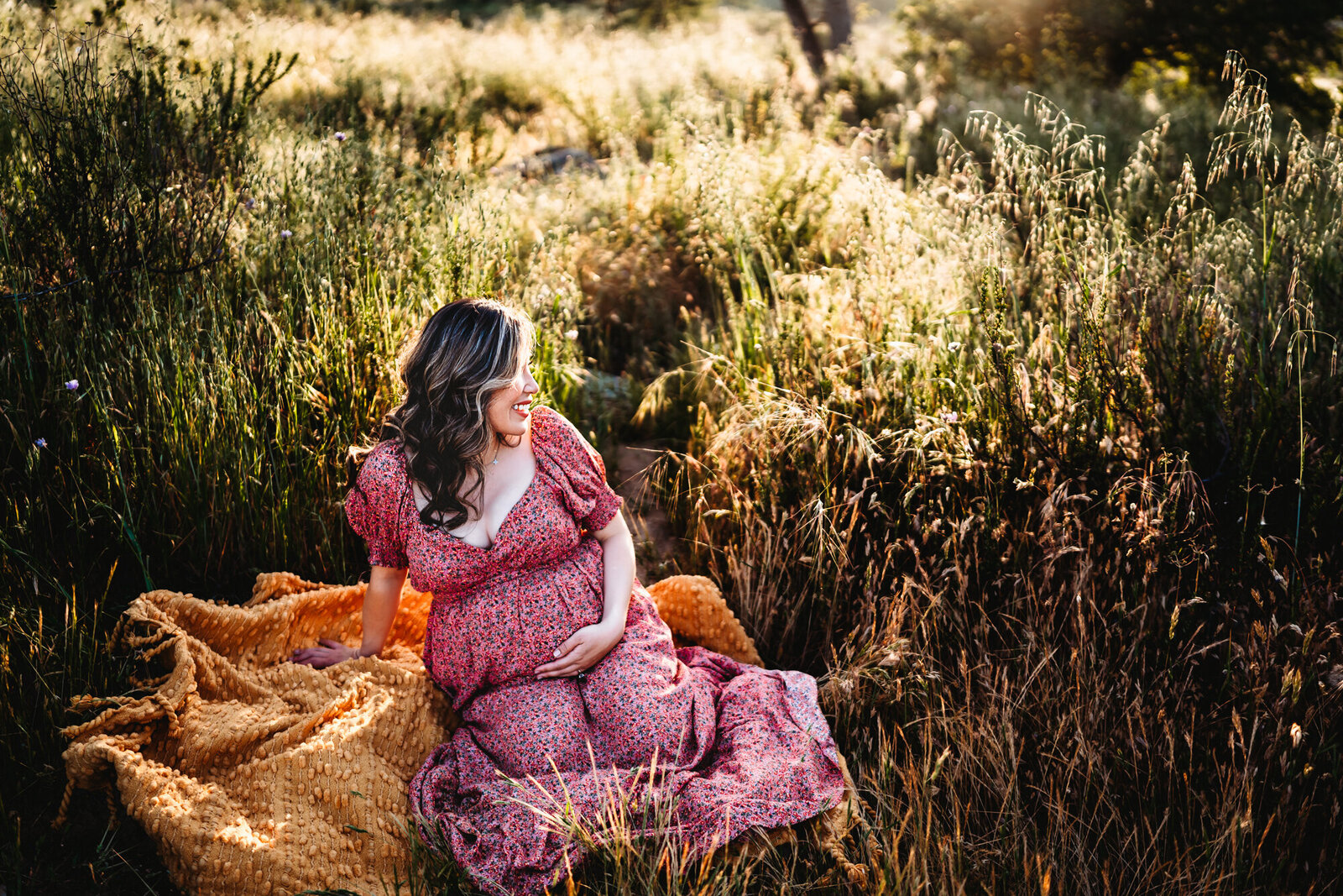 French-Style Flower Field Maternity Shoot - with love caila