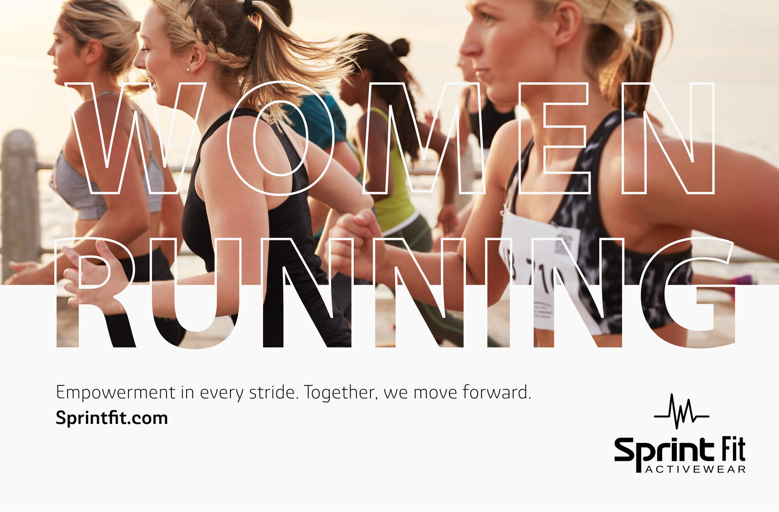 women running poster