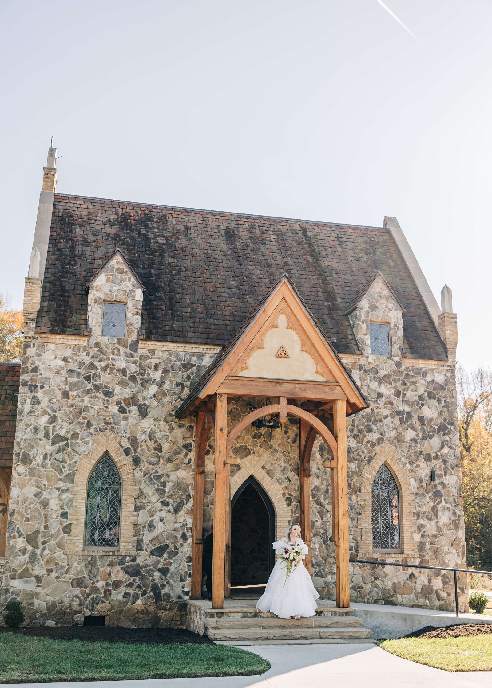 Bride-walking-down-the-aisle-The-Little-Chapel