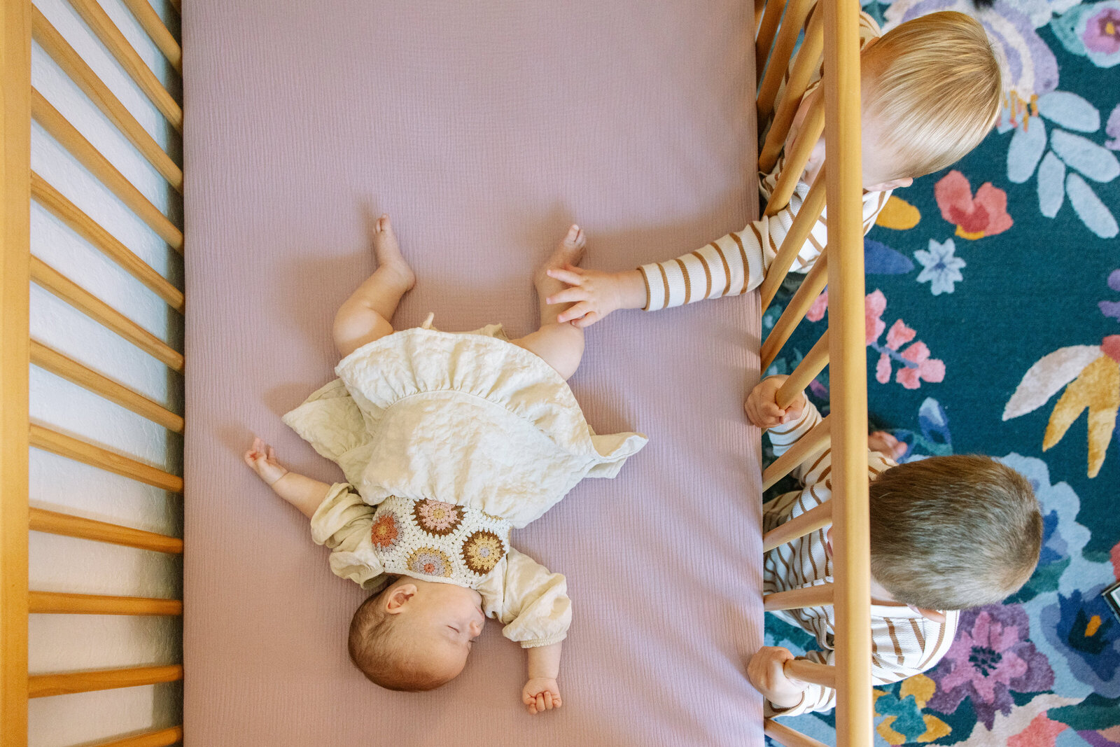 newborn photos with three kids