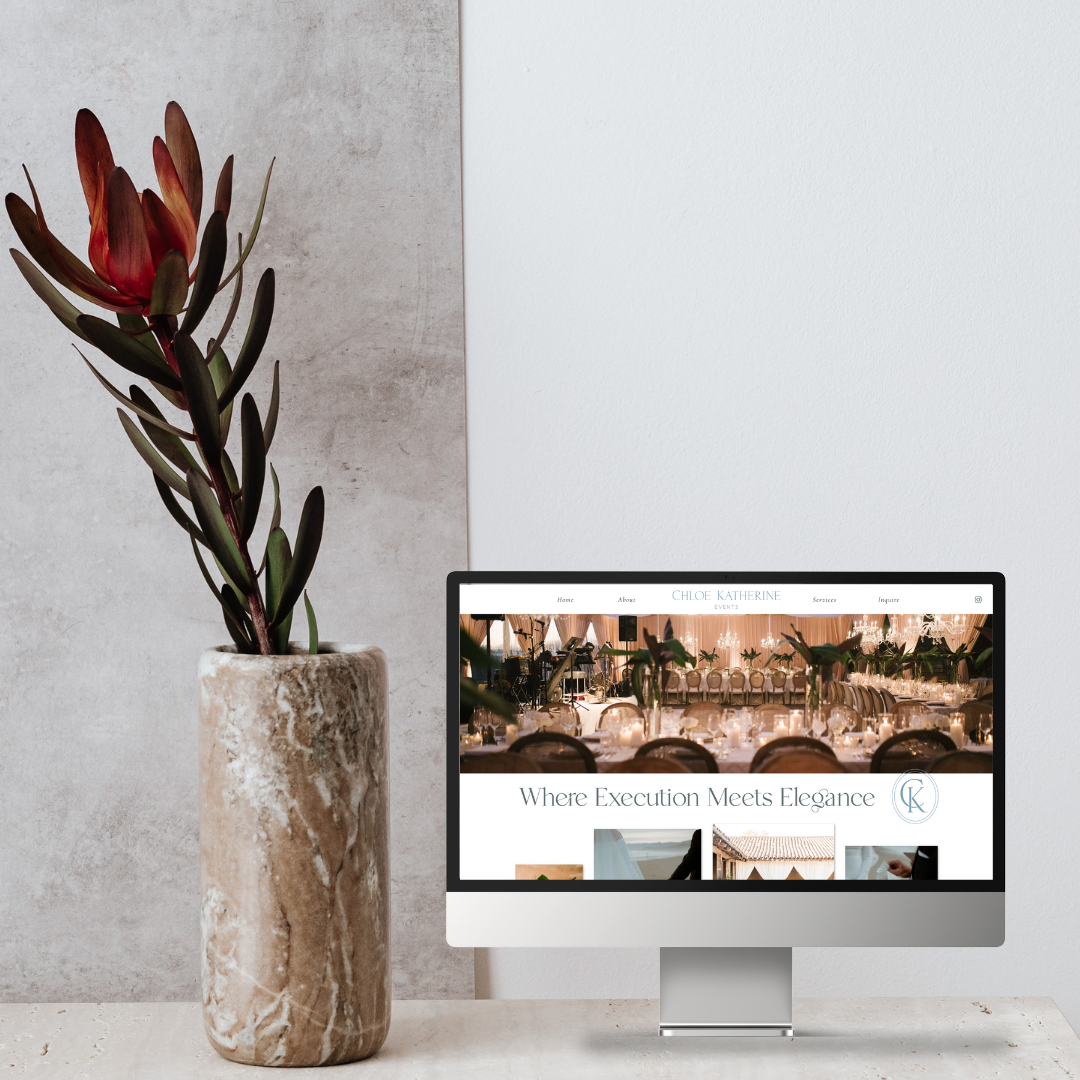 Luxury Branding Design for Chloe Katherine Events an East Coast Wedding Planner