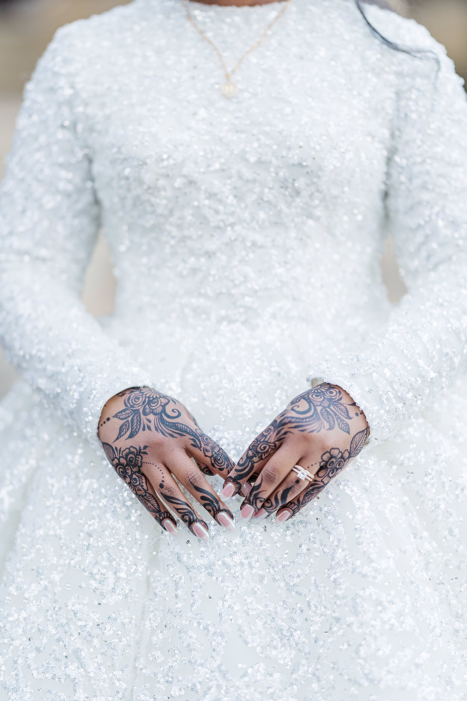 Bride's detail close up photography