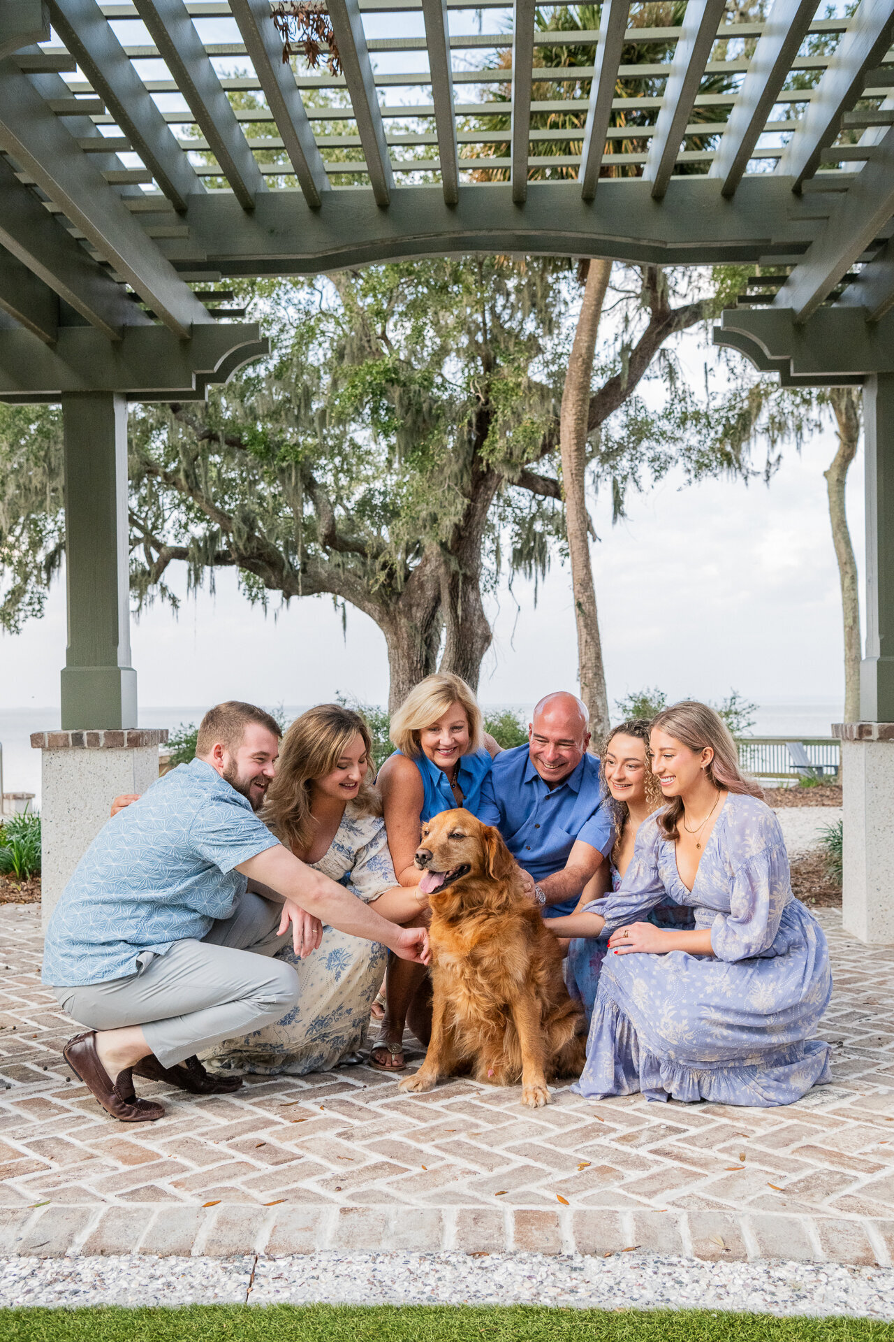 family at park in HHI SC