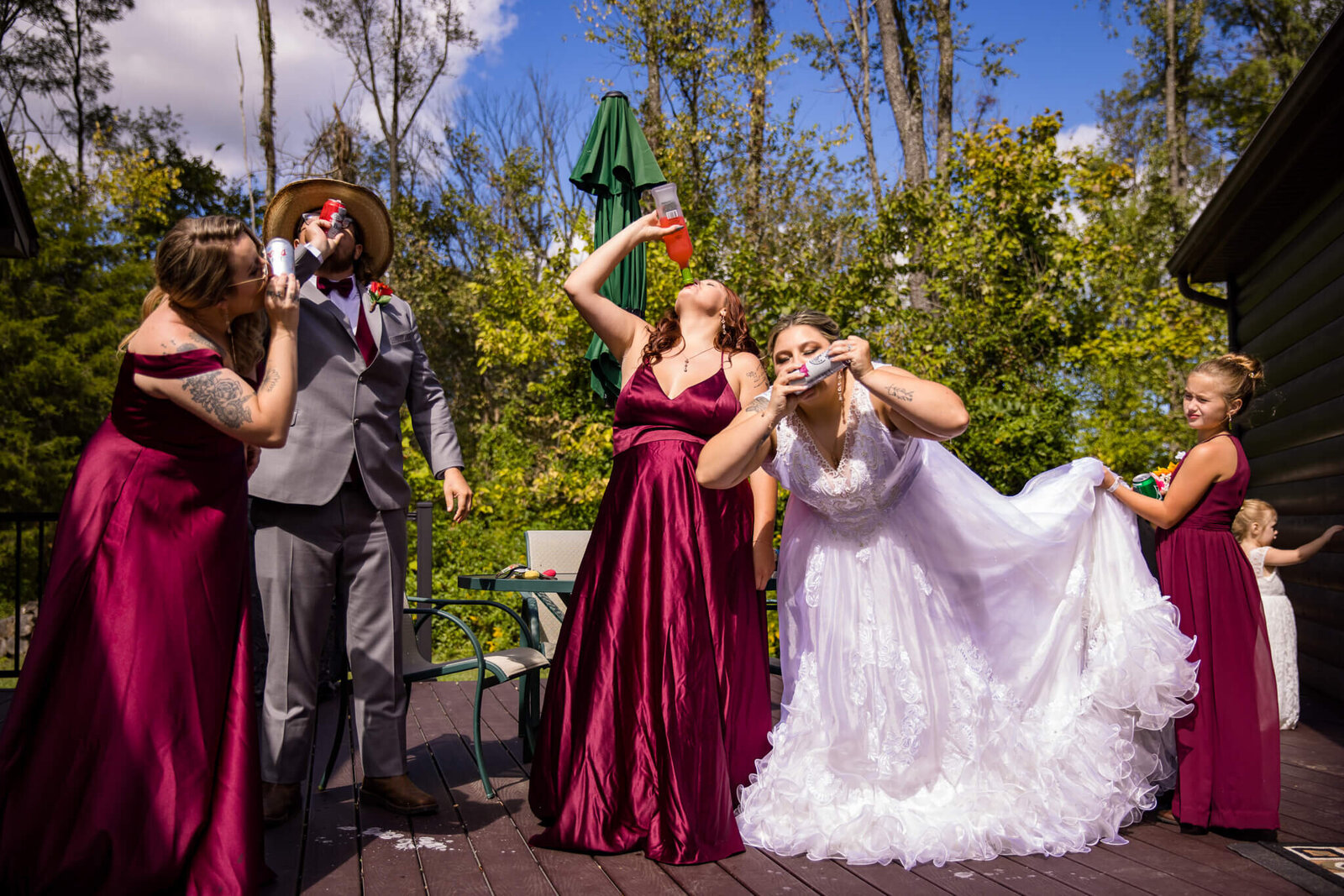 indiana-wedding-shotgun-beer-wedding-party