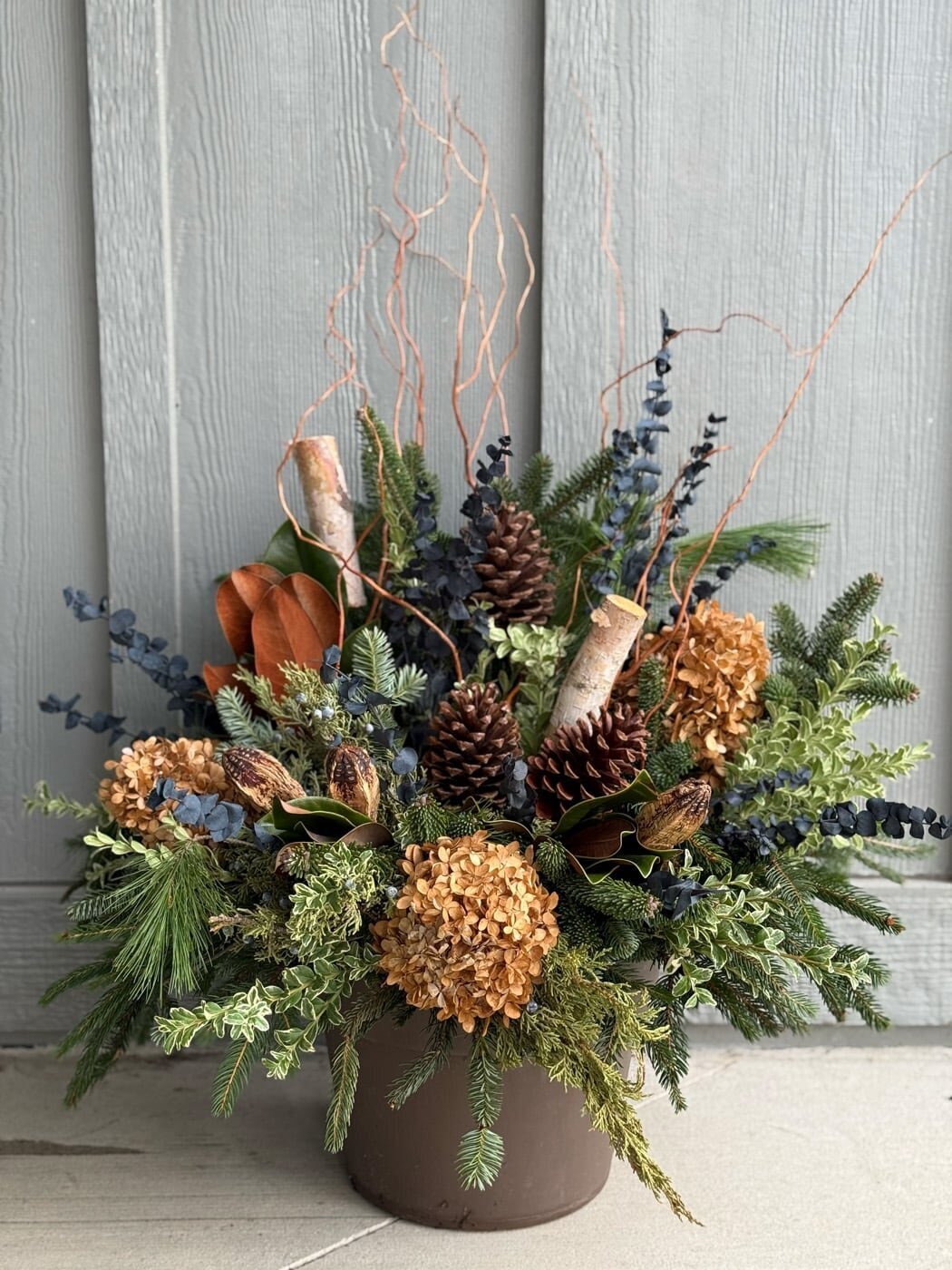 Noblesville Live Christmas Wreath - Sweet Peas Flower Farm 11