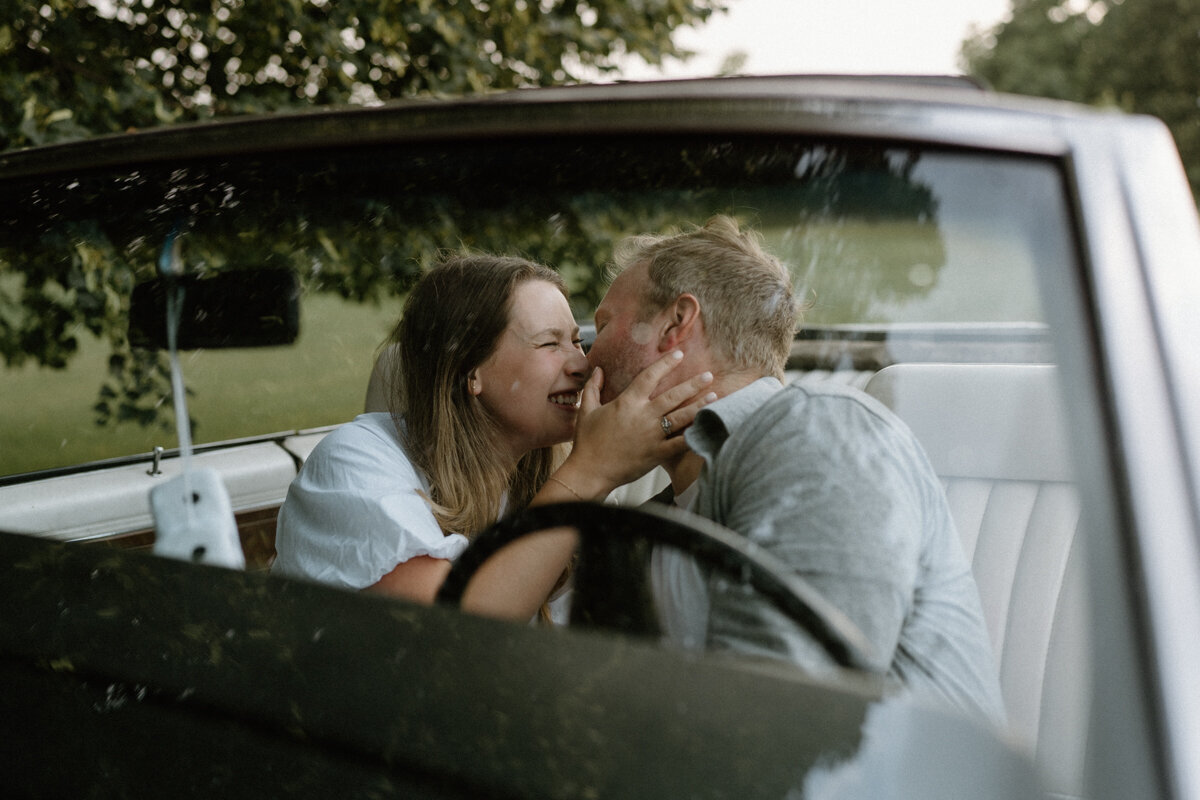Timeless Romance- Vintage Engagement Session with Classic Car Charm-2