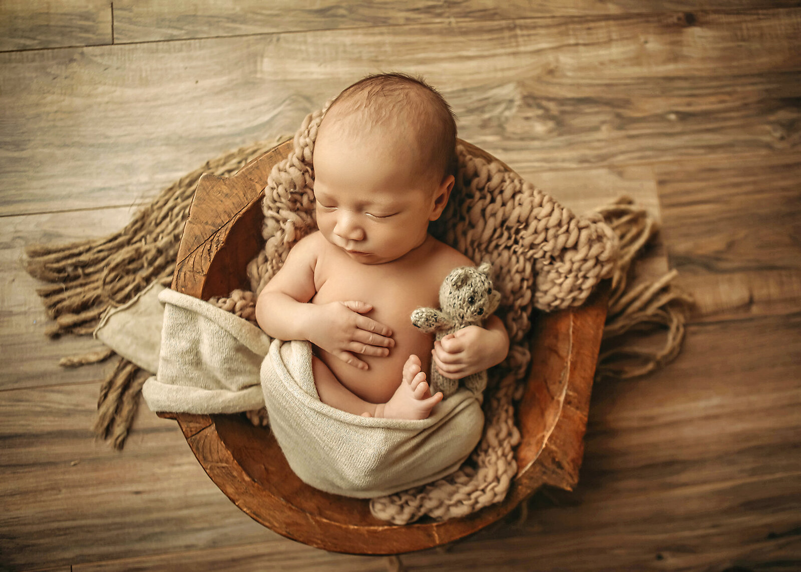 baby boy newborn session in ashley mcclintock photography studio 3