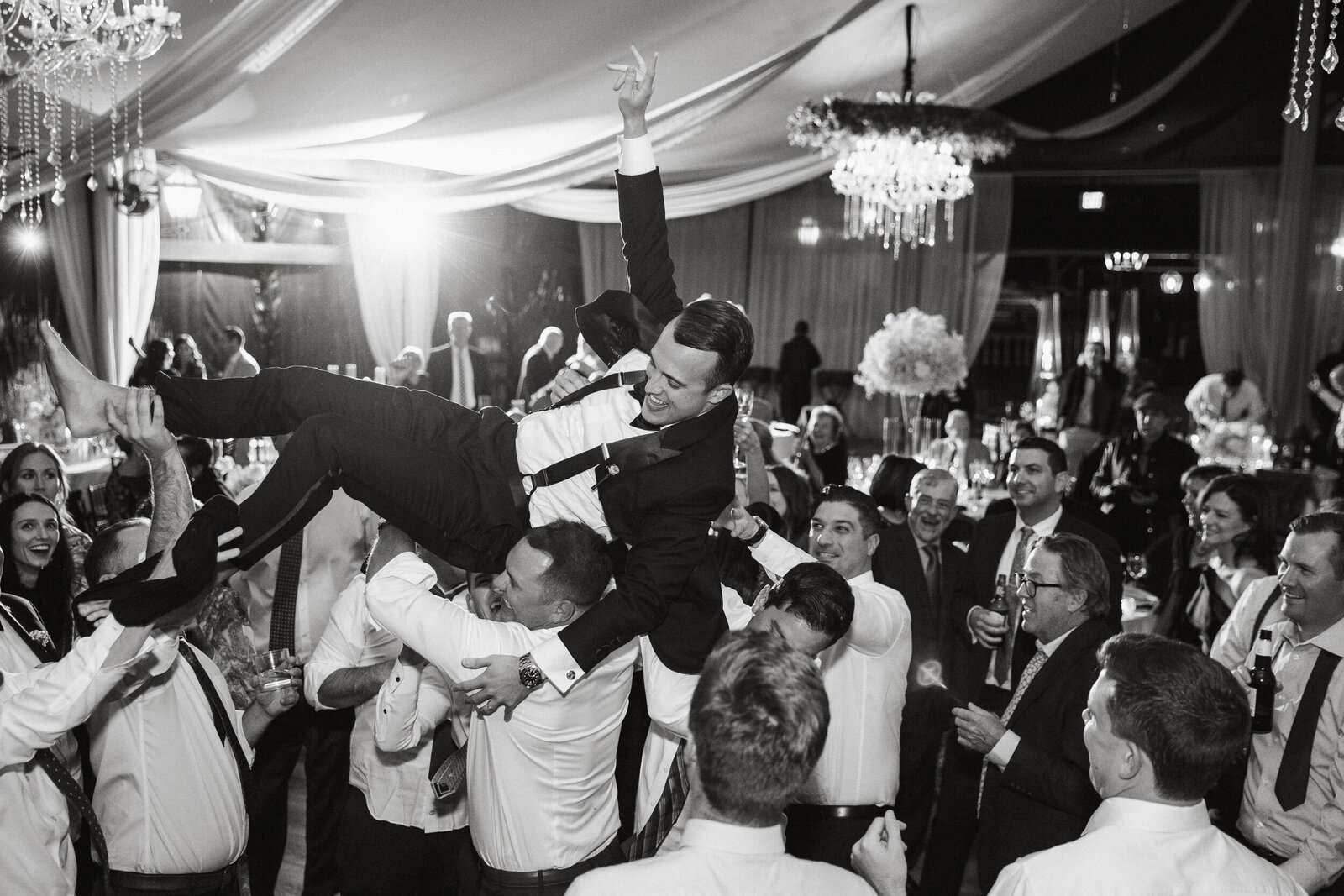 energetic wedding reception photos by philly photographer