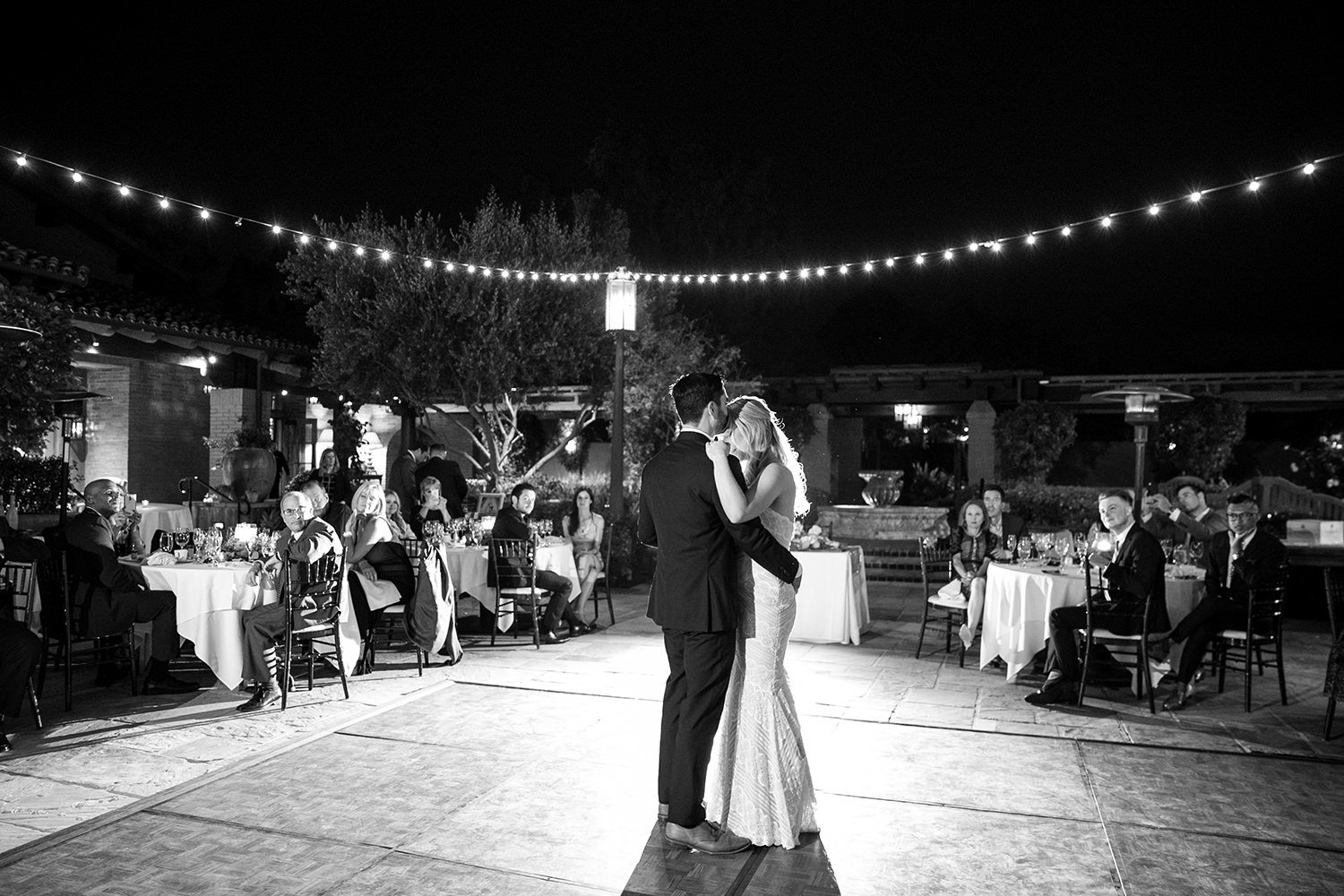 first dance with bride and groom