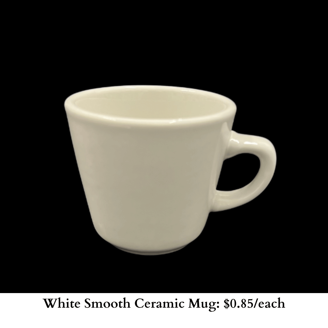White Smooth Ceramic Mug-927