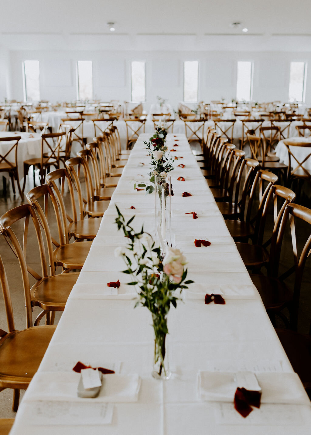 simple-wedding-reception-table-decor-rose-petals
