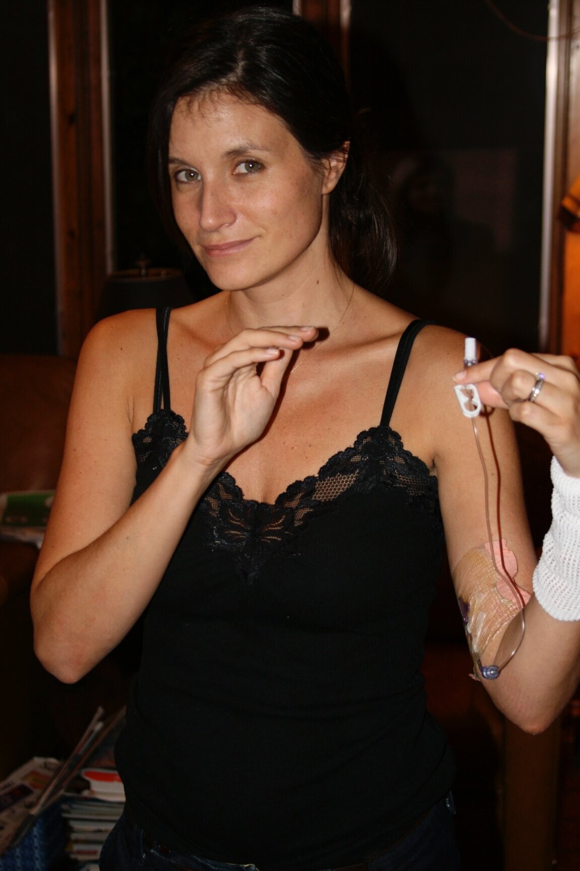 Caroline PICC line pic 2009