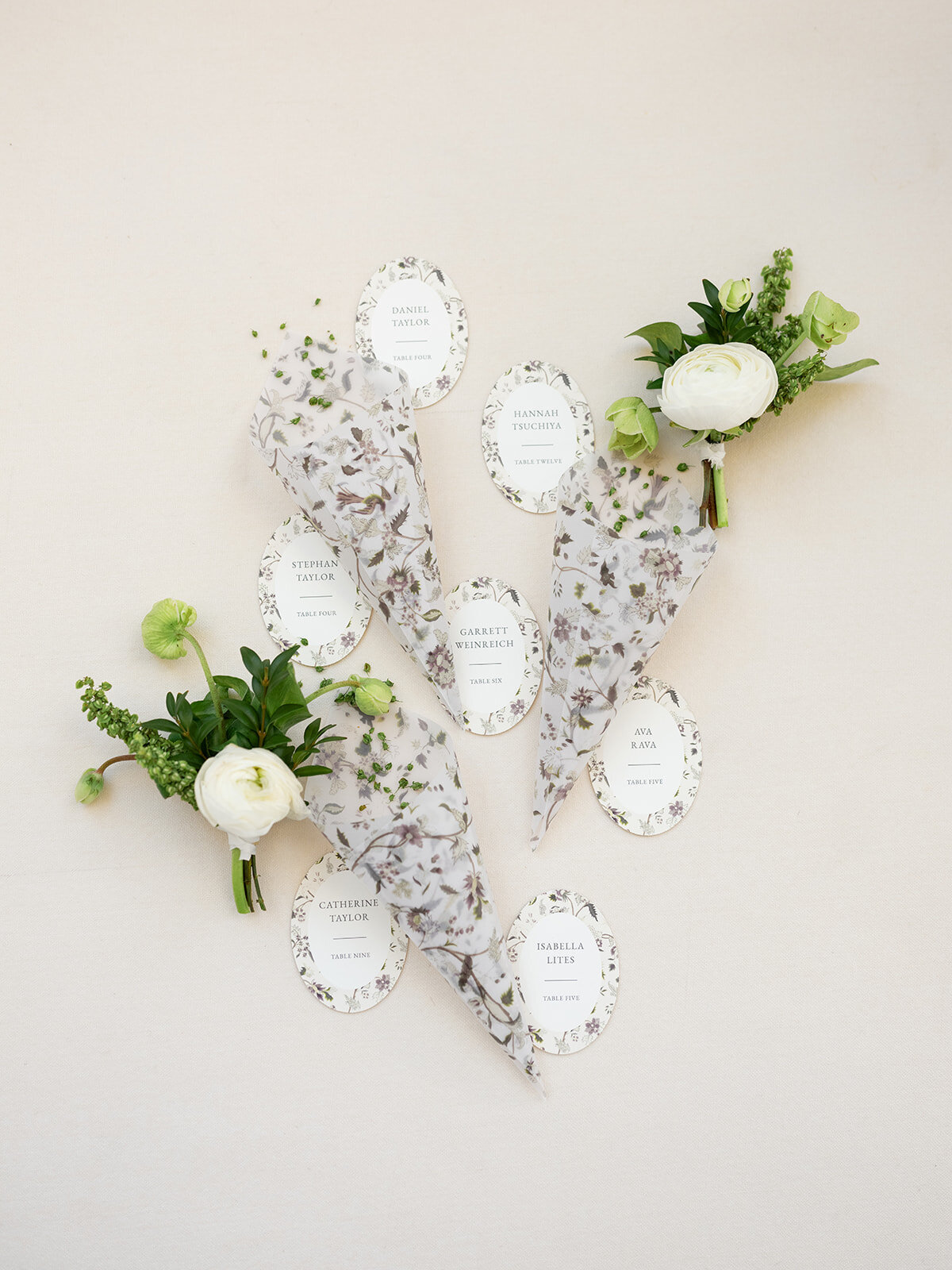 floral-petal-toss-cones-wedding