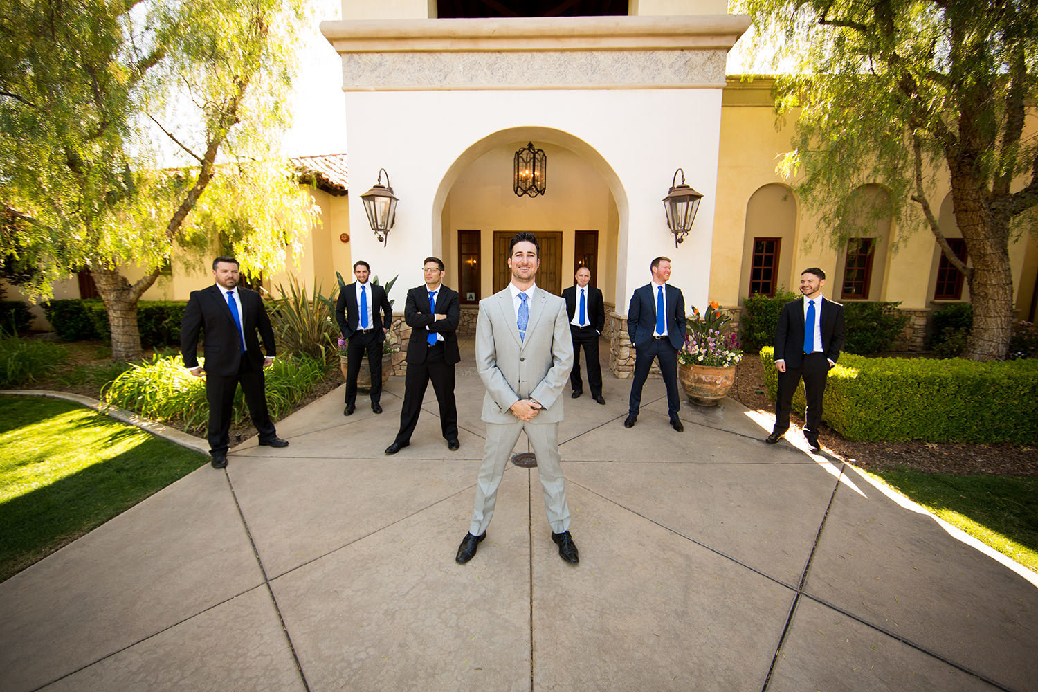formal picture of groomsman