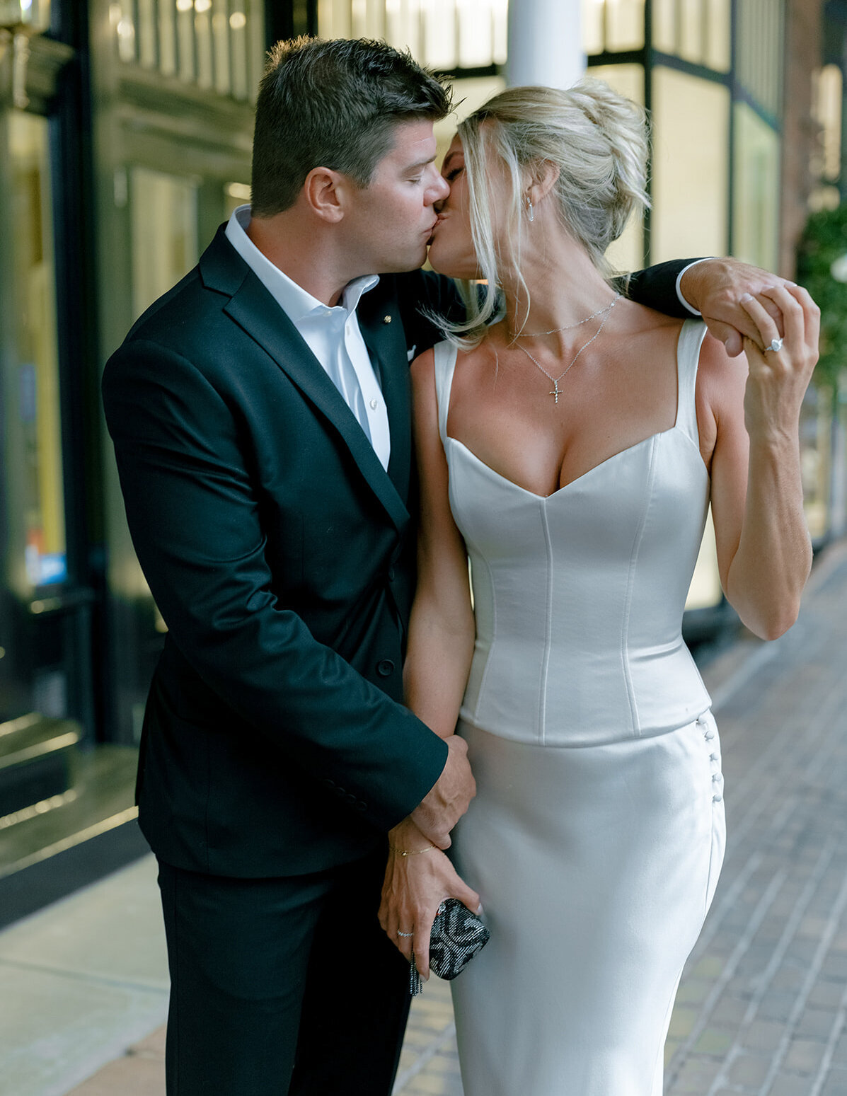 Bride and Groom Portrait Aspen Rehearsal Dinner Caribou Club