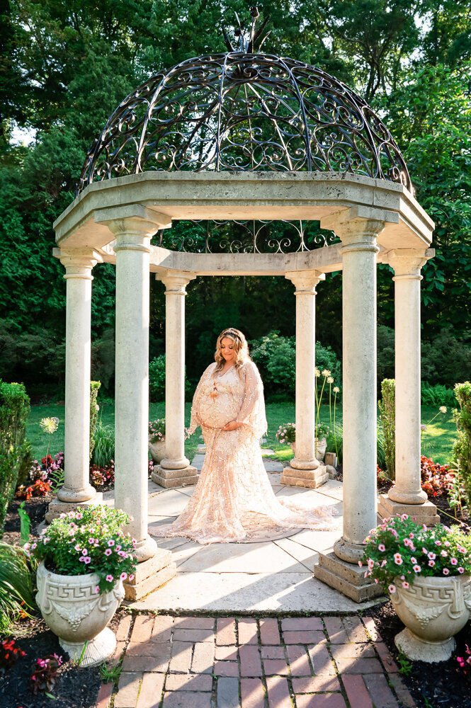 Hamilton_NJ_Sayen_Gardens_Maternity_Gazebo