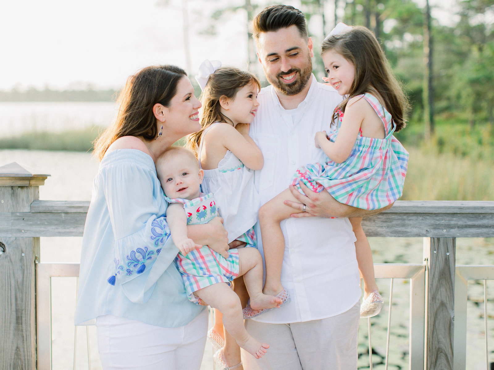 Watercolor Lakehouse Family Photographs