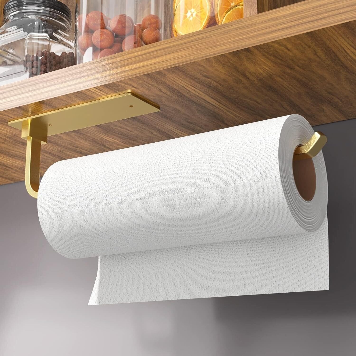 gold paper towel holder