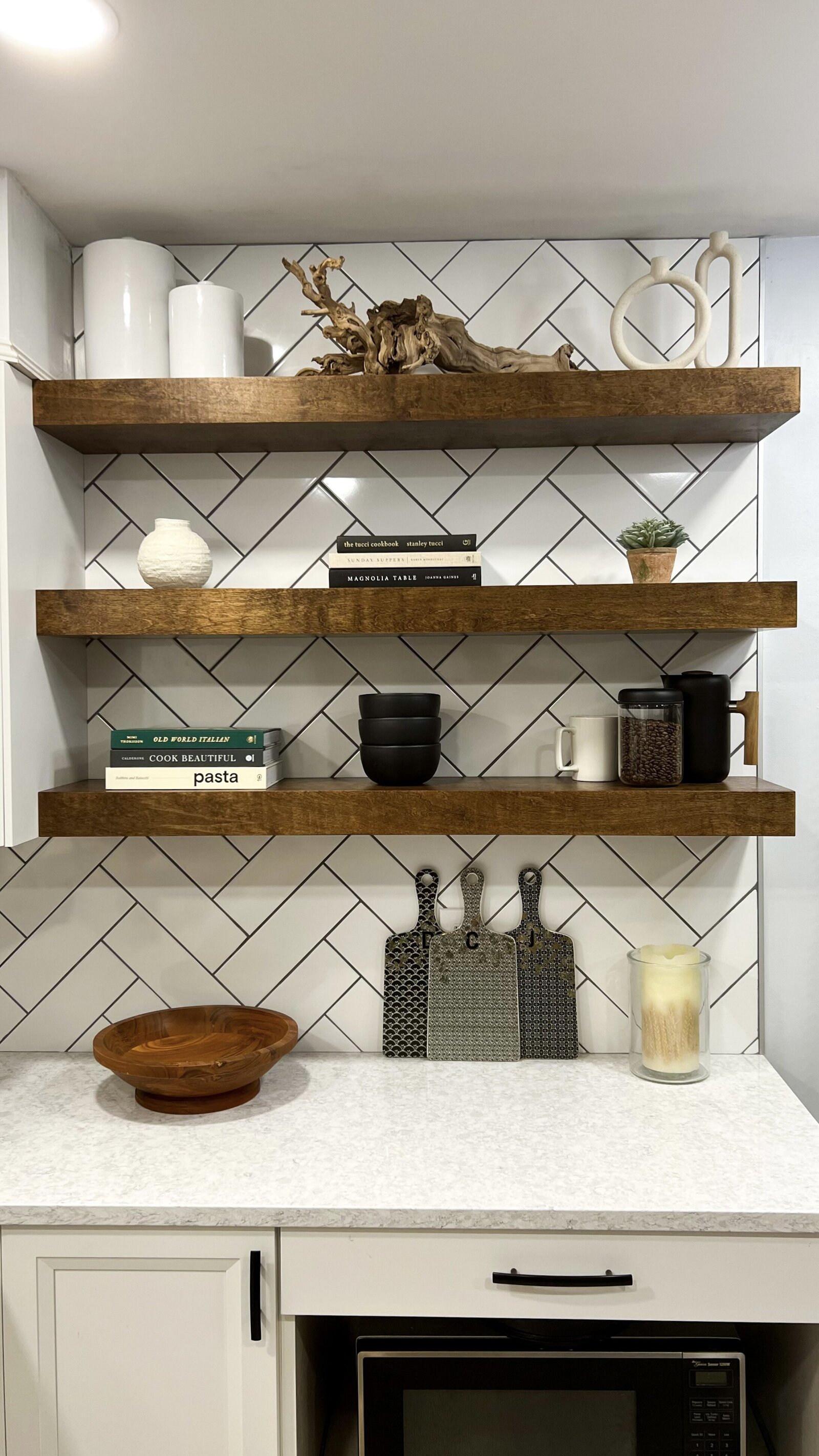 stained-floating-shelves