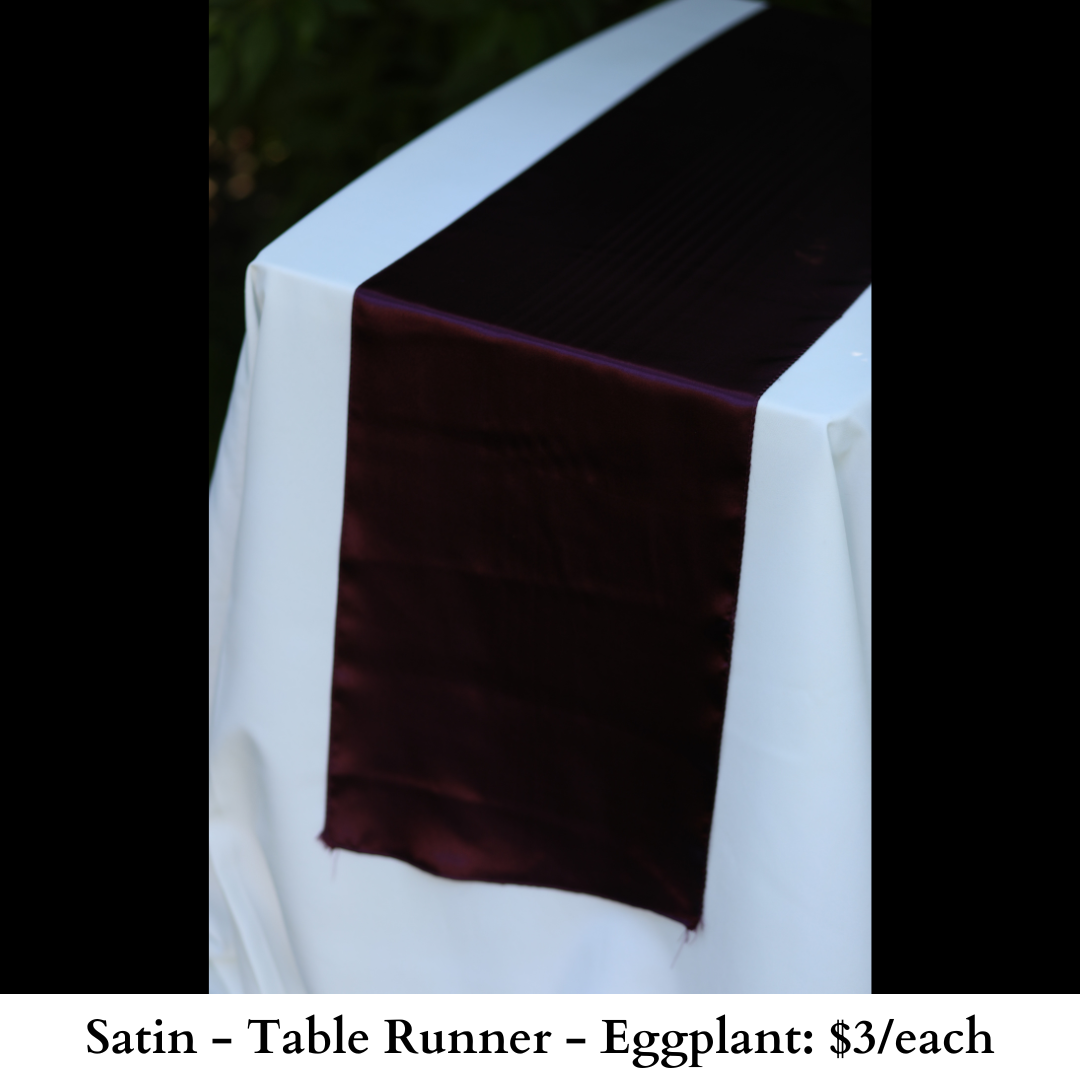 Satin-Table Runner-Eggplant-575