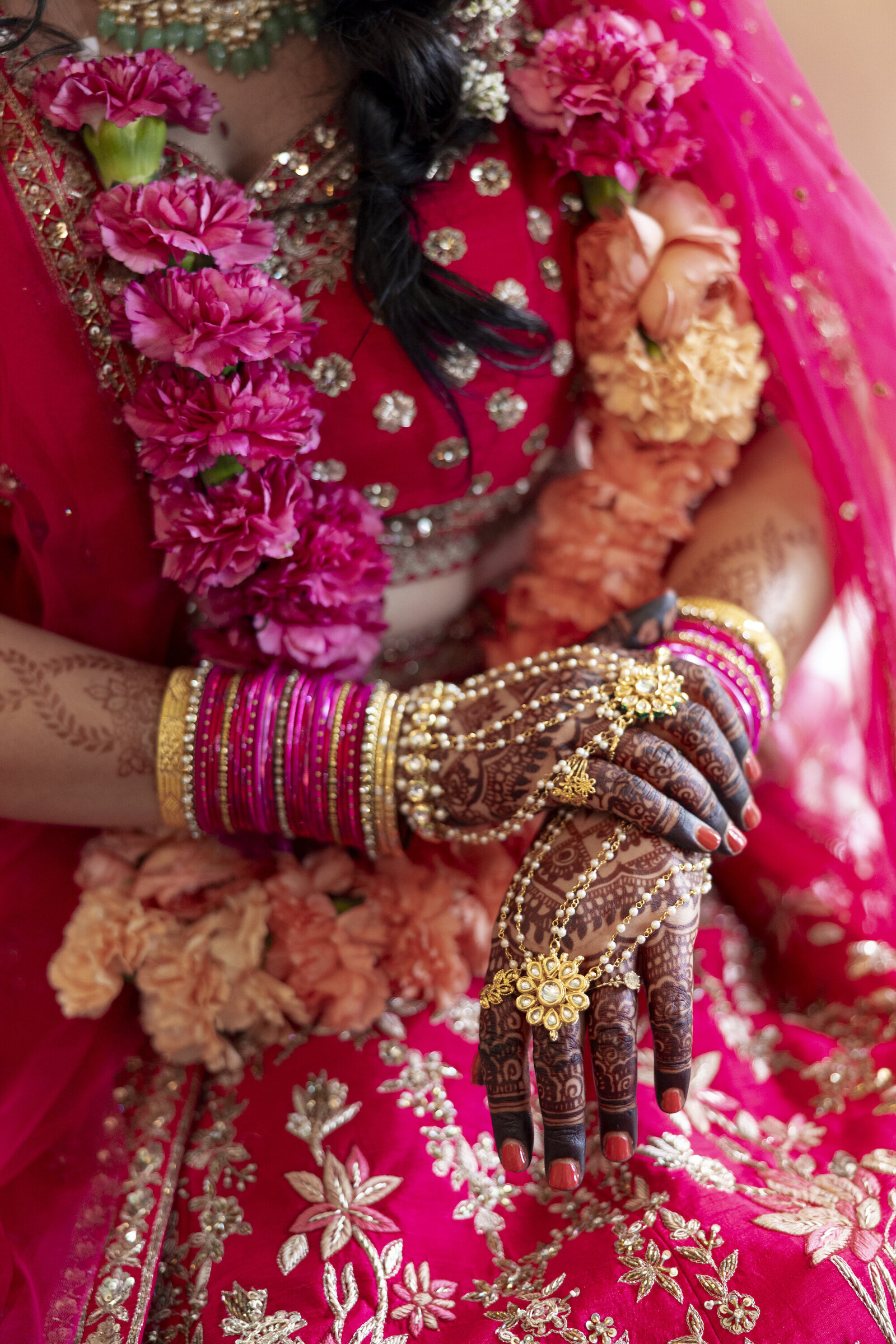 63_Kate Campbell Floral Colorful Indian Wedding at Gramercy Mansion by Anna Schmidt photo