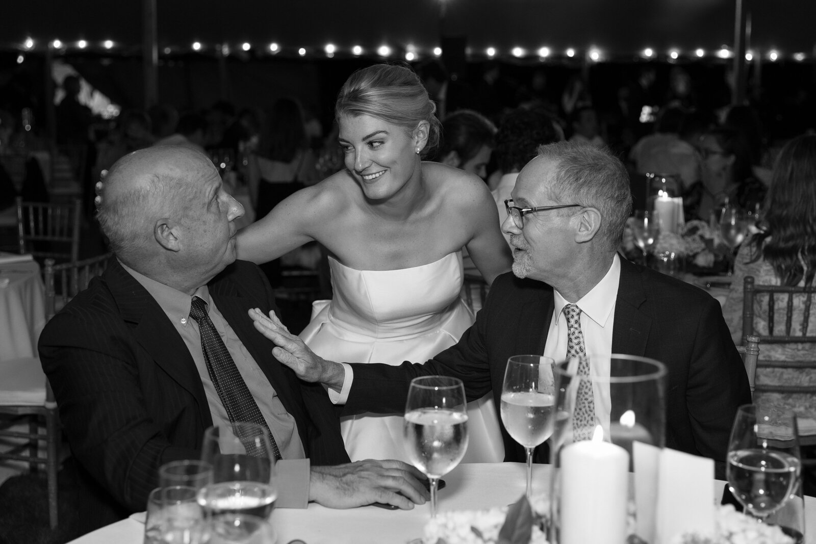 Tented South Dartmouth wedding at Salters Point. Deborah Zoe Photography.