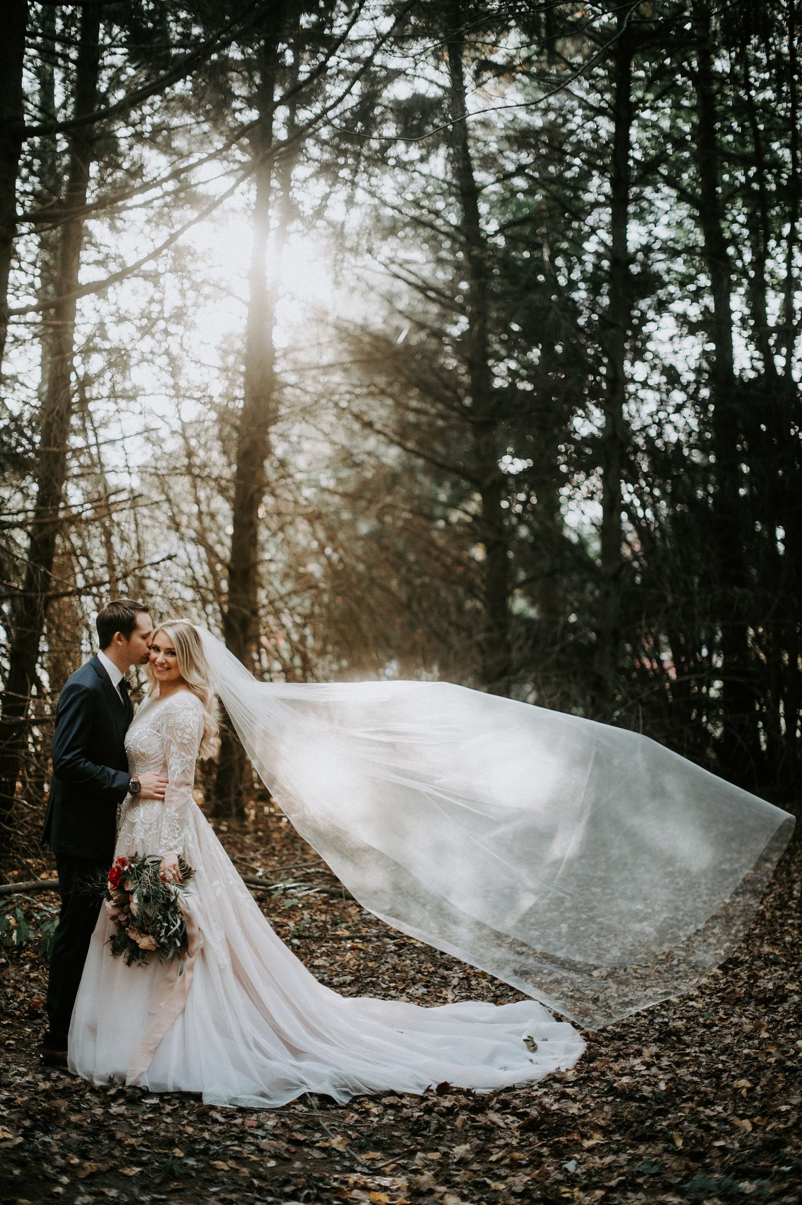 Rustic & romantic wedding at The Webb Barn with draping and chandeliers in Wethersfield, CT