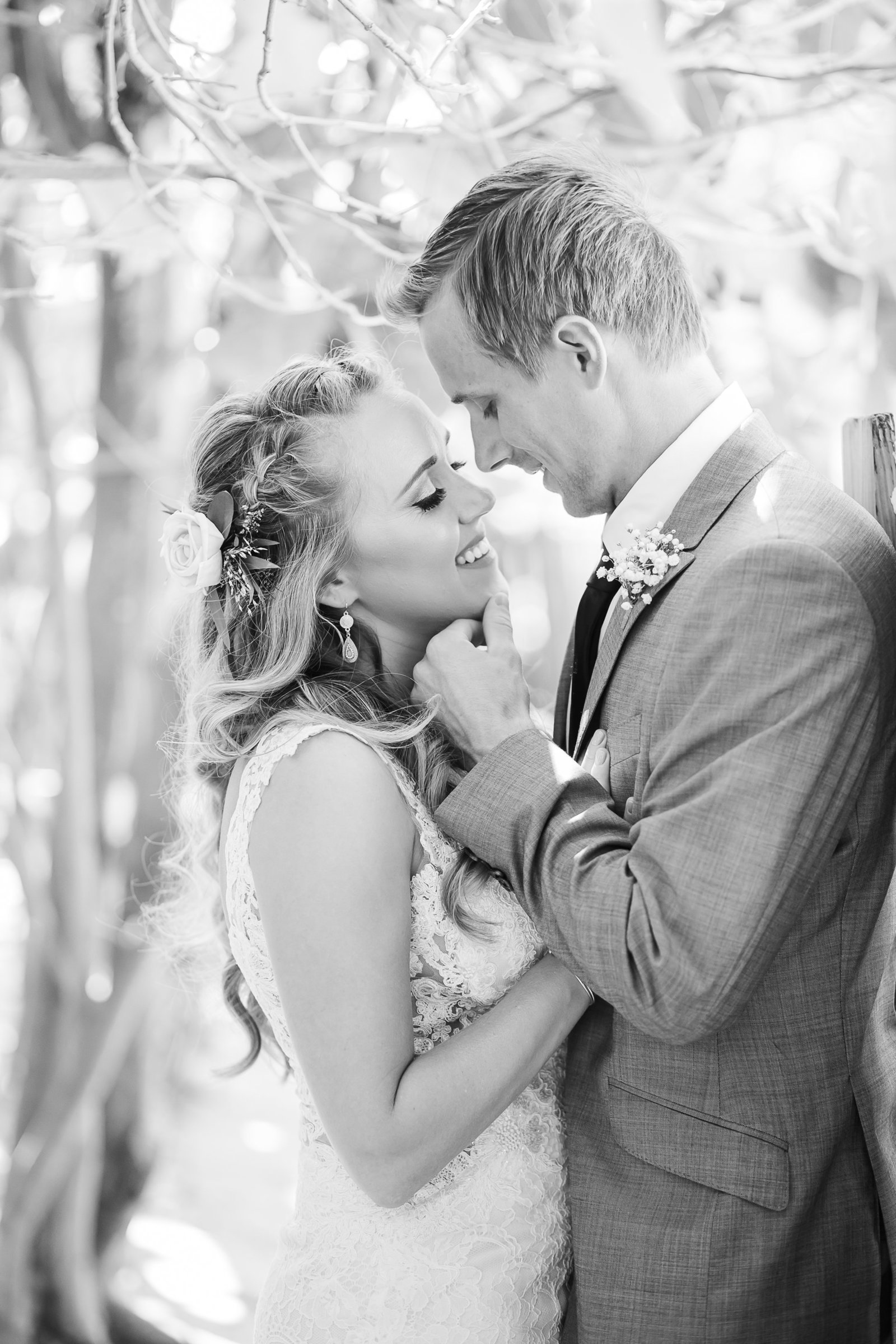 Loving Kiss with Bride and Groom - Hilton Singer Island Wedding - Palm Beach Wedding Photography by Palm Beach Photography, Inc.