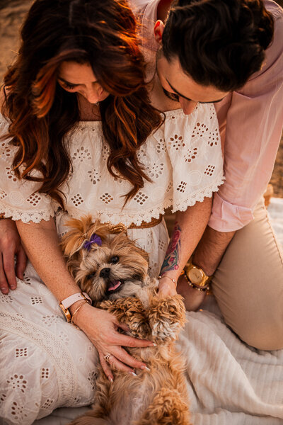 Laat de liefde tussen jou, je partner en hond vastleggen