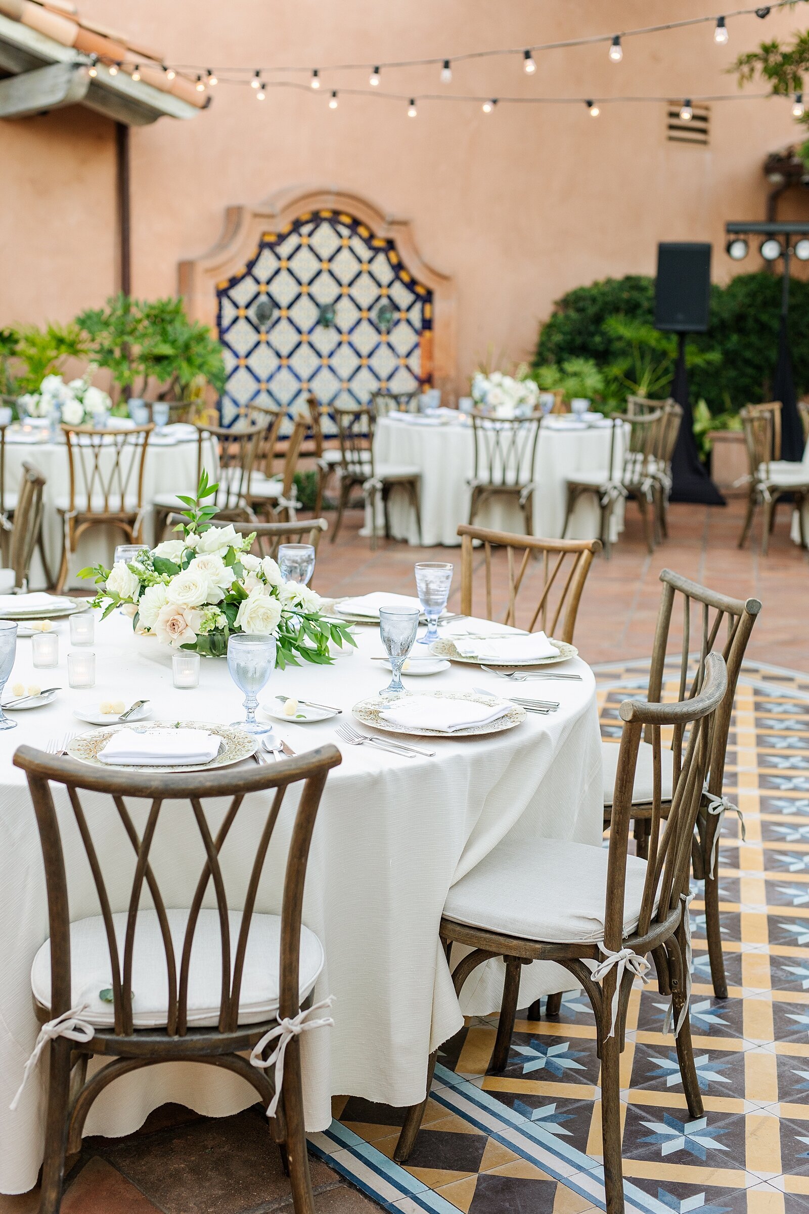 Wedding reception tables and decor photographed by Bree Sherr and filmed by Hayes Sherr.