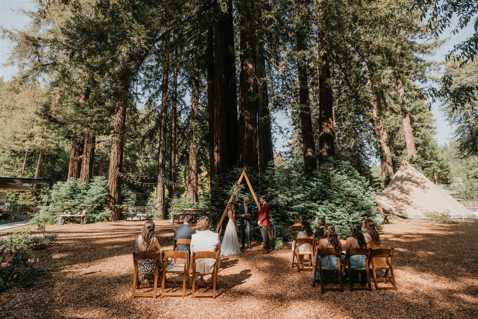 Northern california wedding ceremony