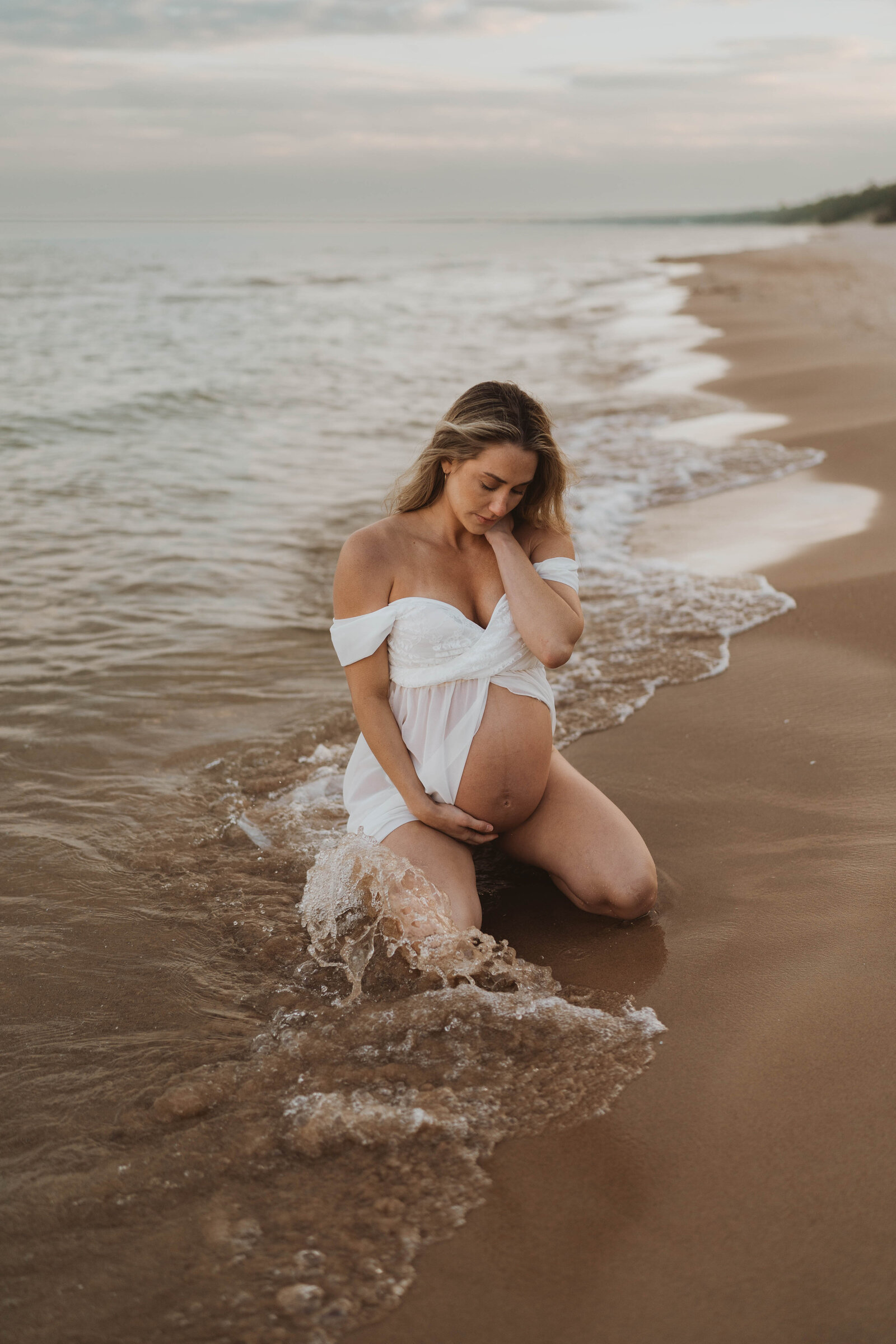 Whitefish Dunes State Park Door County Maternity Session Bret + Manon-33