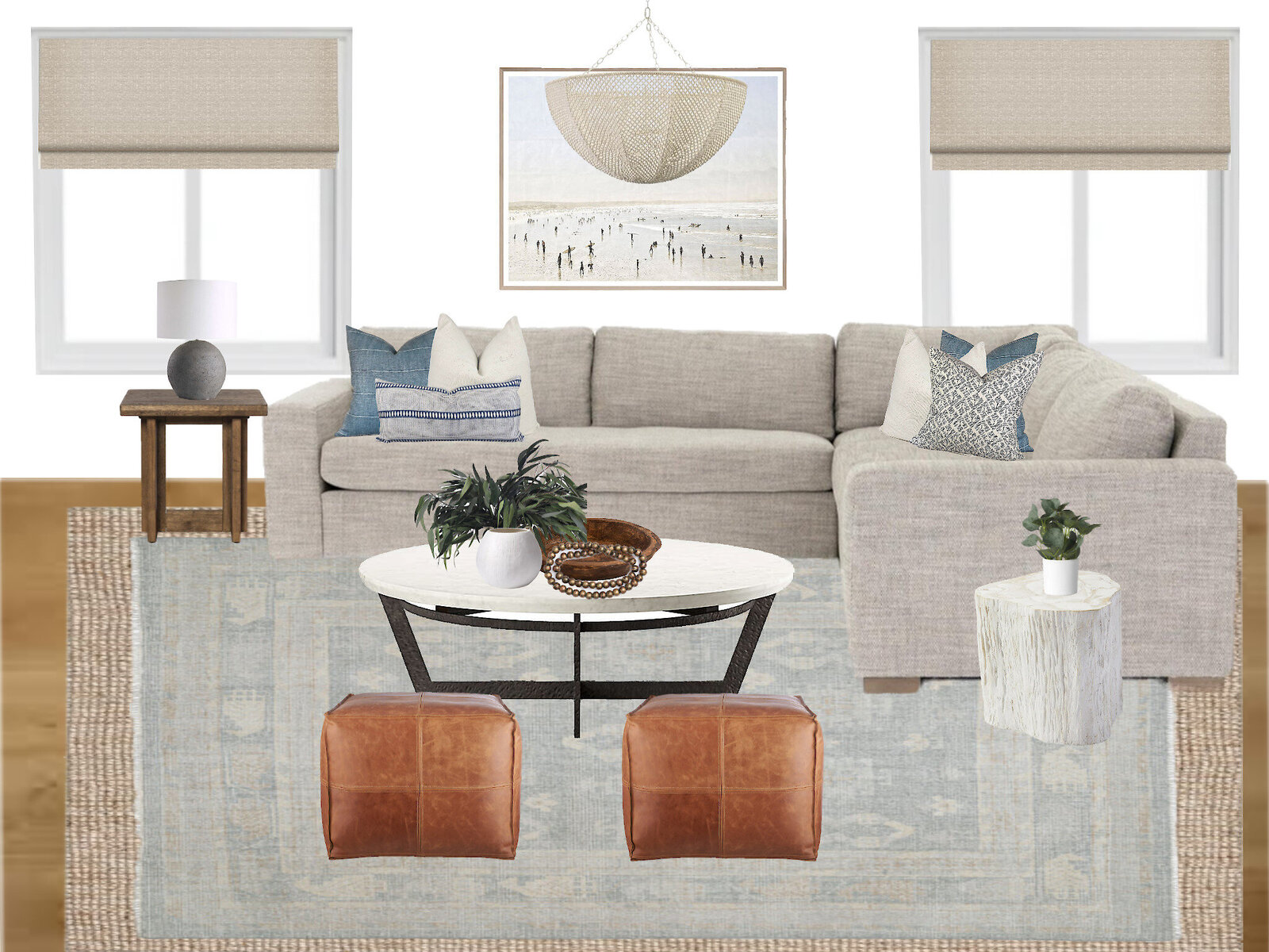 modern casual living room