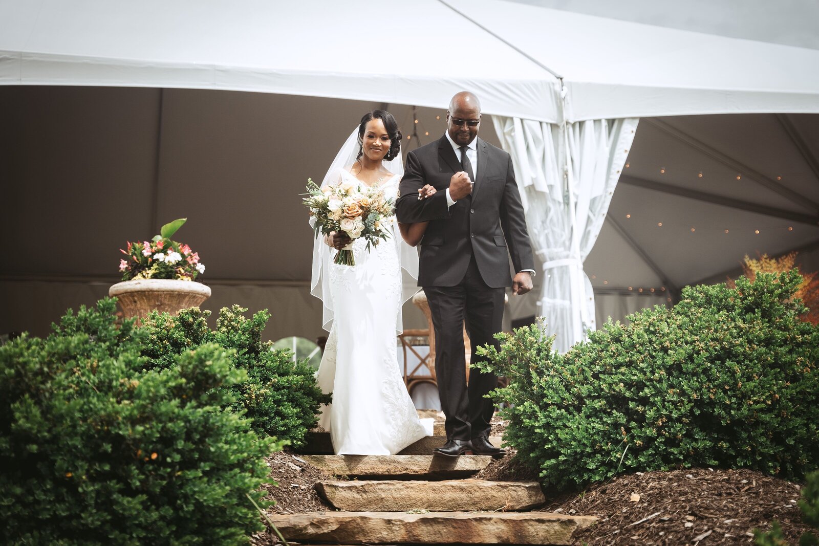 Father daughter walk - Baltimore wedding photography