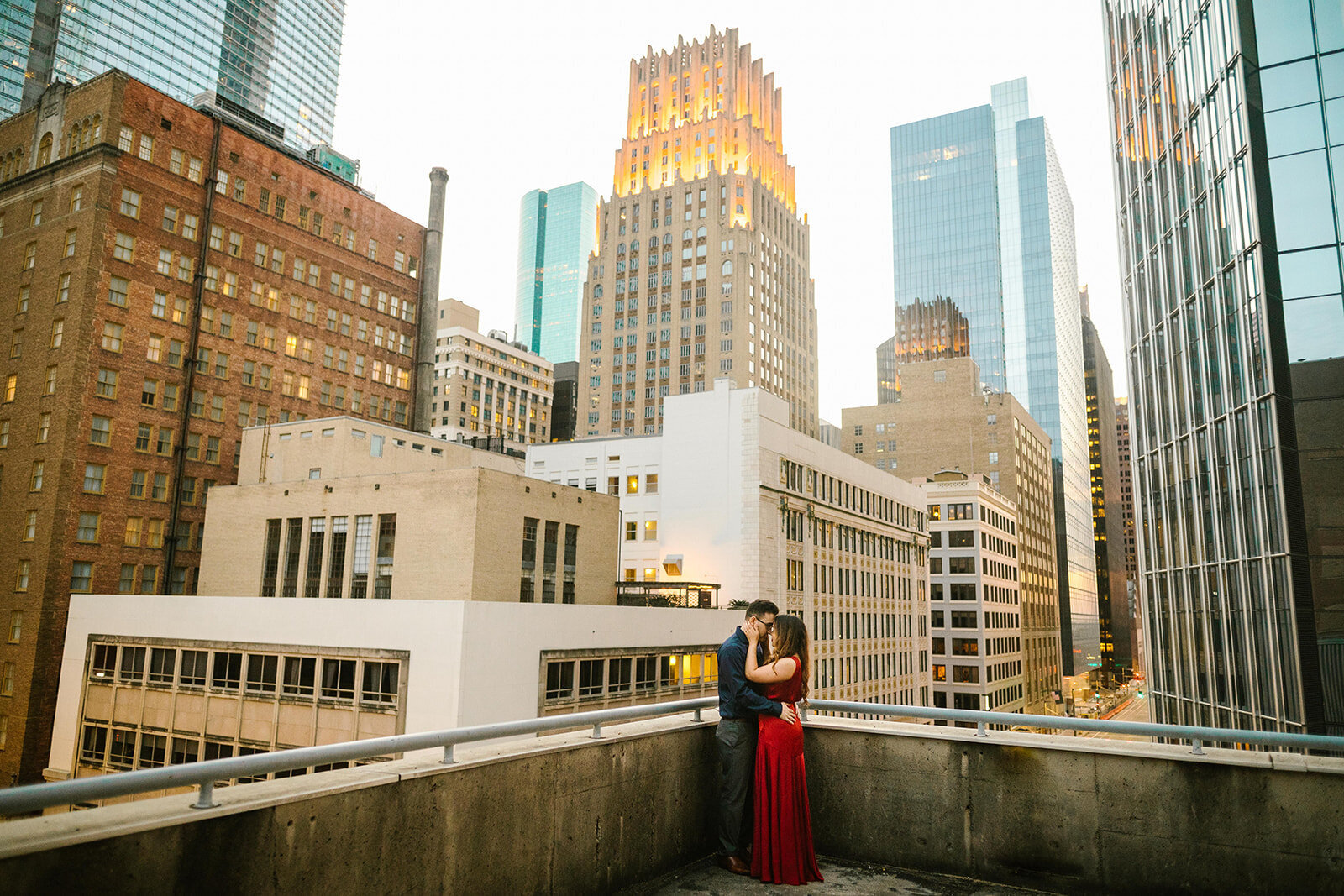 Kori+Tommy_Memorial Park and Downtown Houston Engagements_40