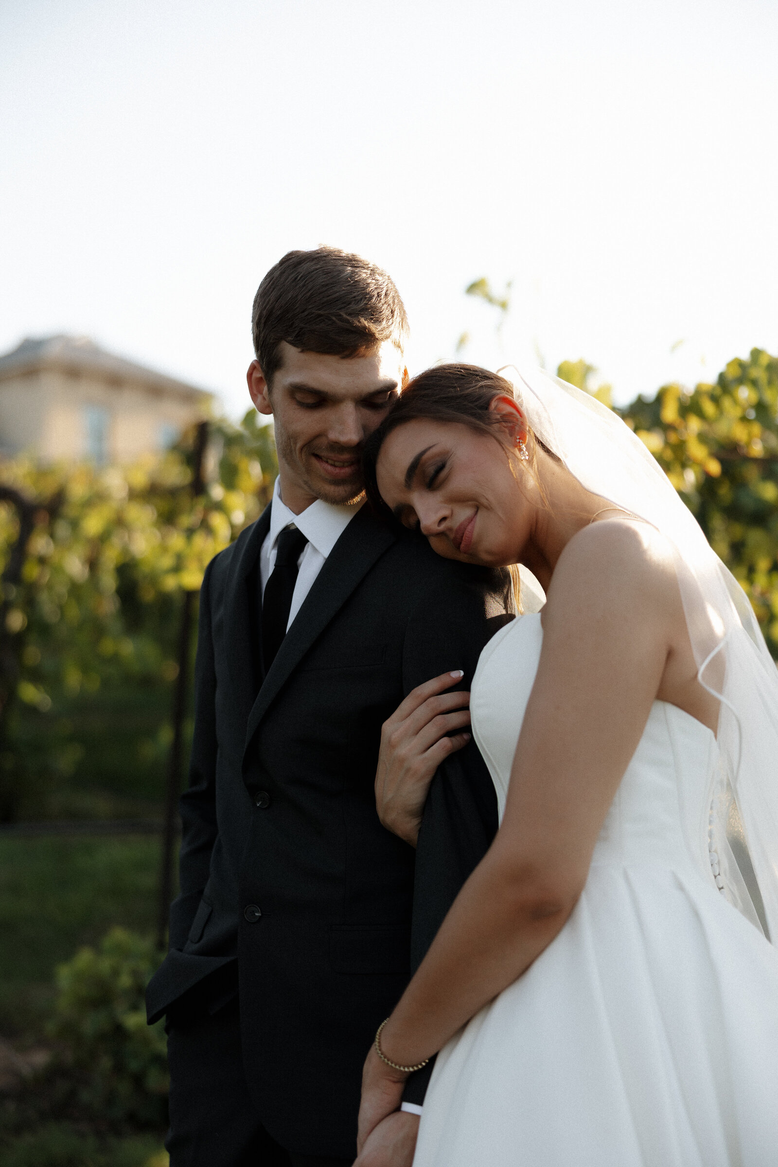 Golden Hour Dreamy Couples Portrait Chandler Hills Winery