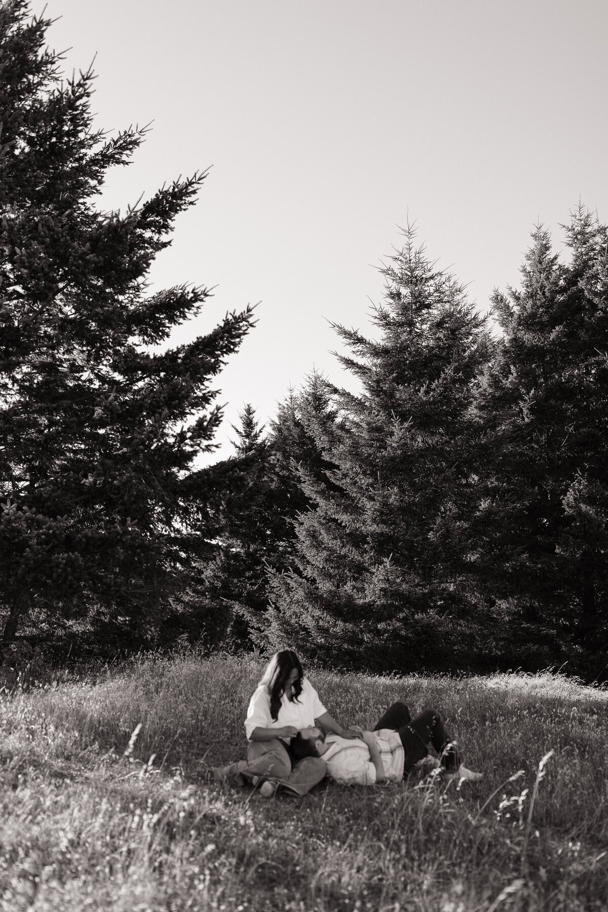 Couple in forest taken by destination wedding photography