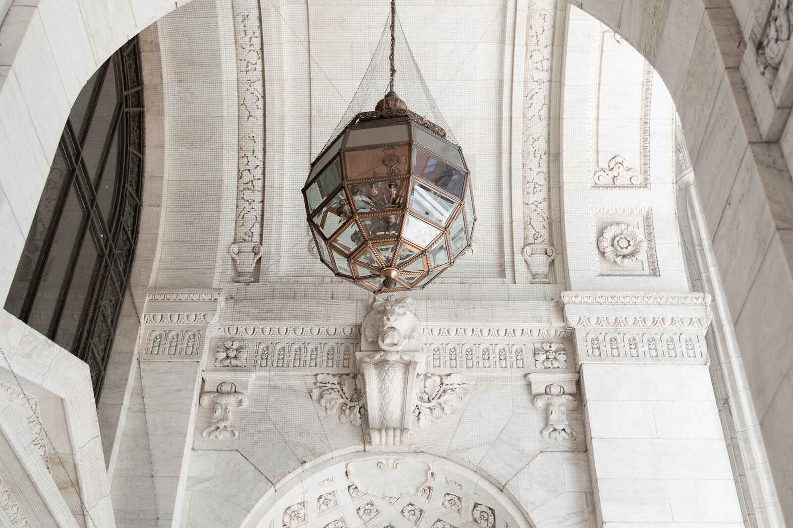 ceiling details at the New York Public Library
