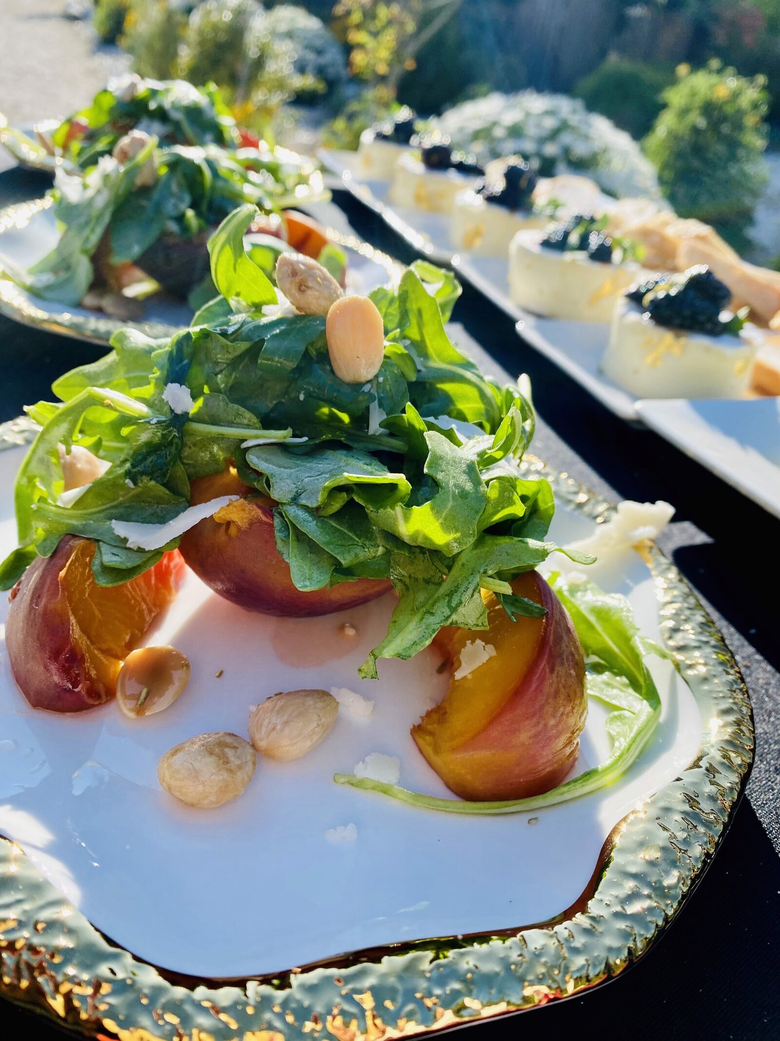 plated catering options