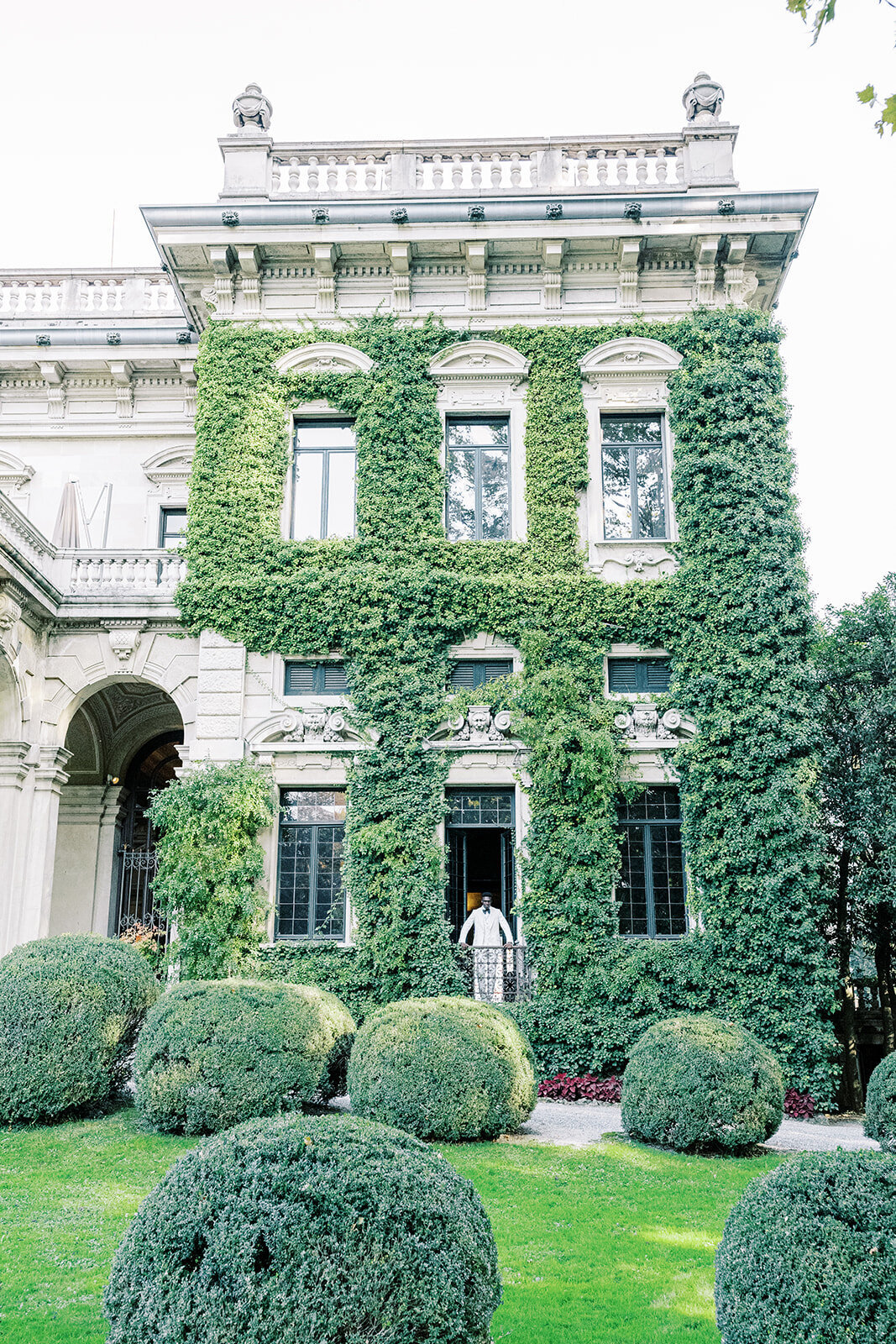 Couture wedding fashion shoot at Villa Erba on Lake Como in Italy photographed by Lake Como wedding photographer Amy Mulder Photography