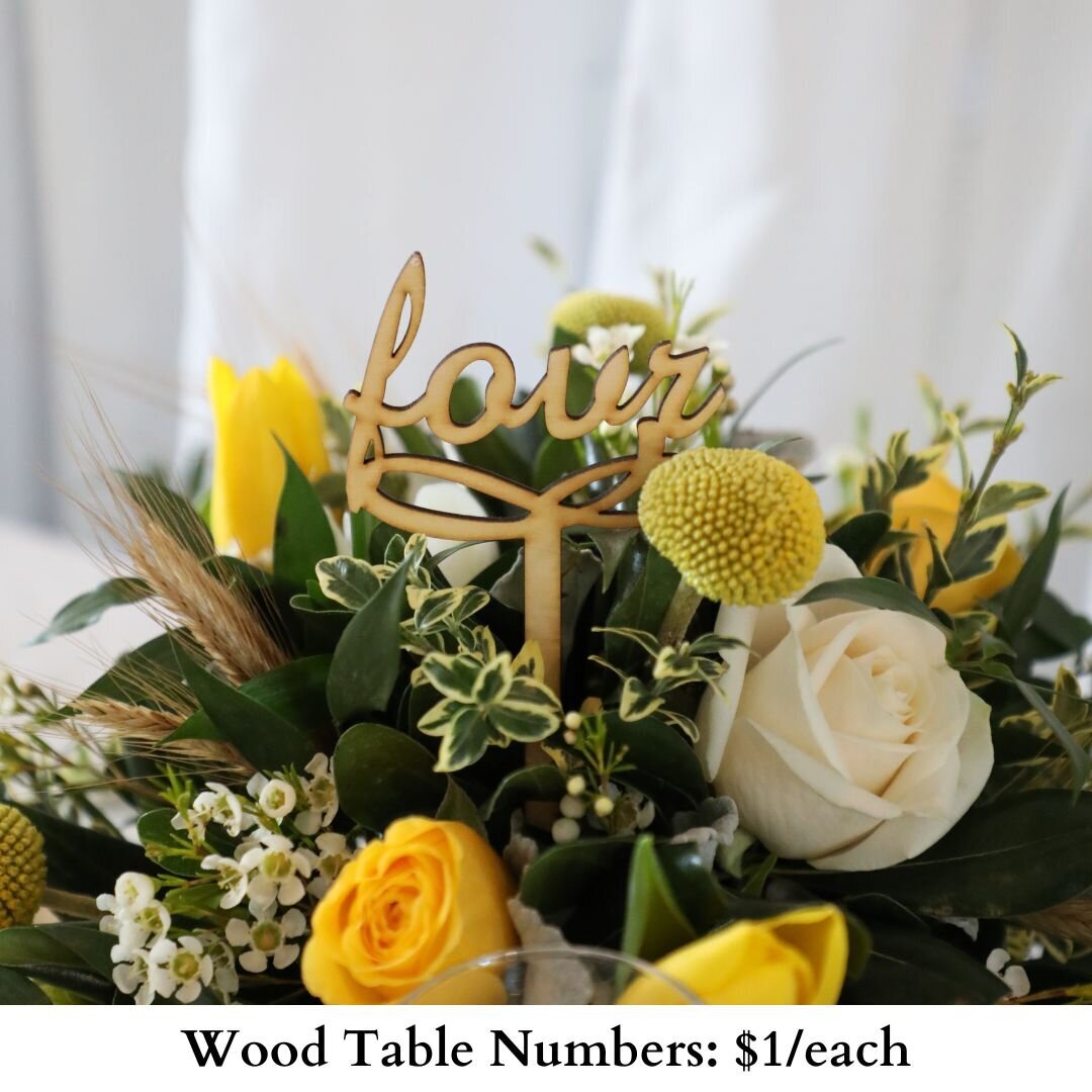 Wood Table Numbers-232