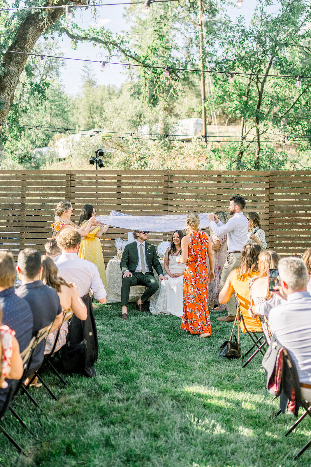 Bride and Groom’s First Dance at AutoCamp Yosemite