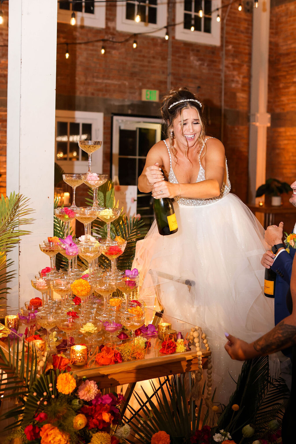 wedding-champagne-tower-brick-wedding-san-diego-sarah-block-photography-3