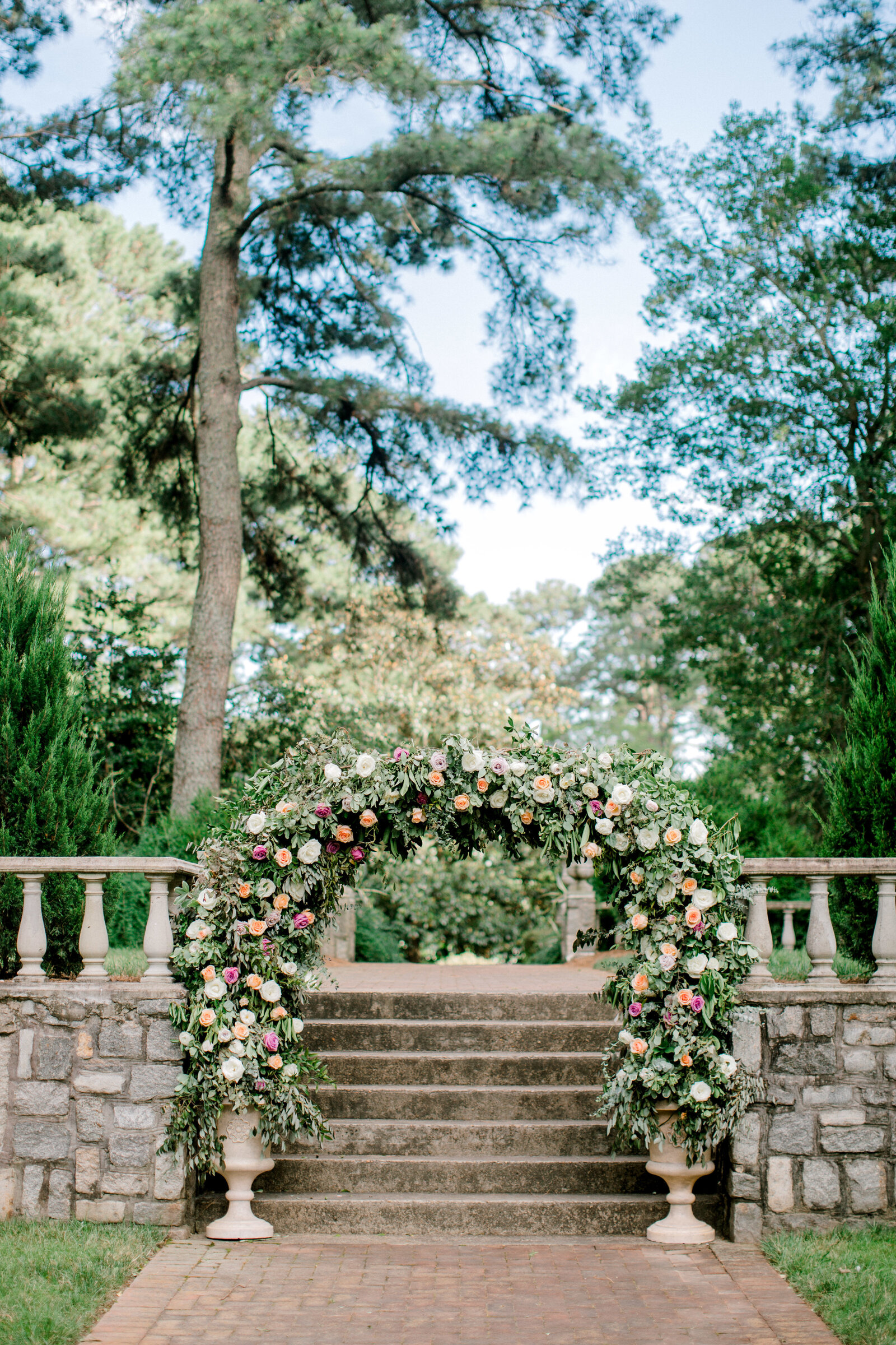 Ava Loren Design Floral Artist Designer Wedding Norfolk Botanical Gardens Andrew & Tianna Photography-429