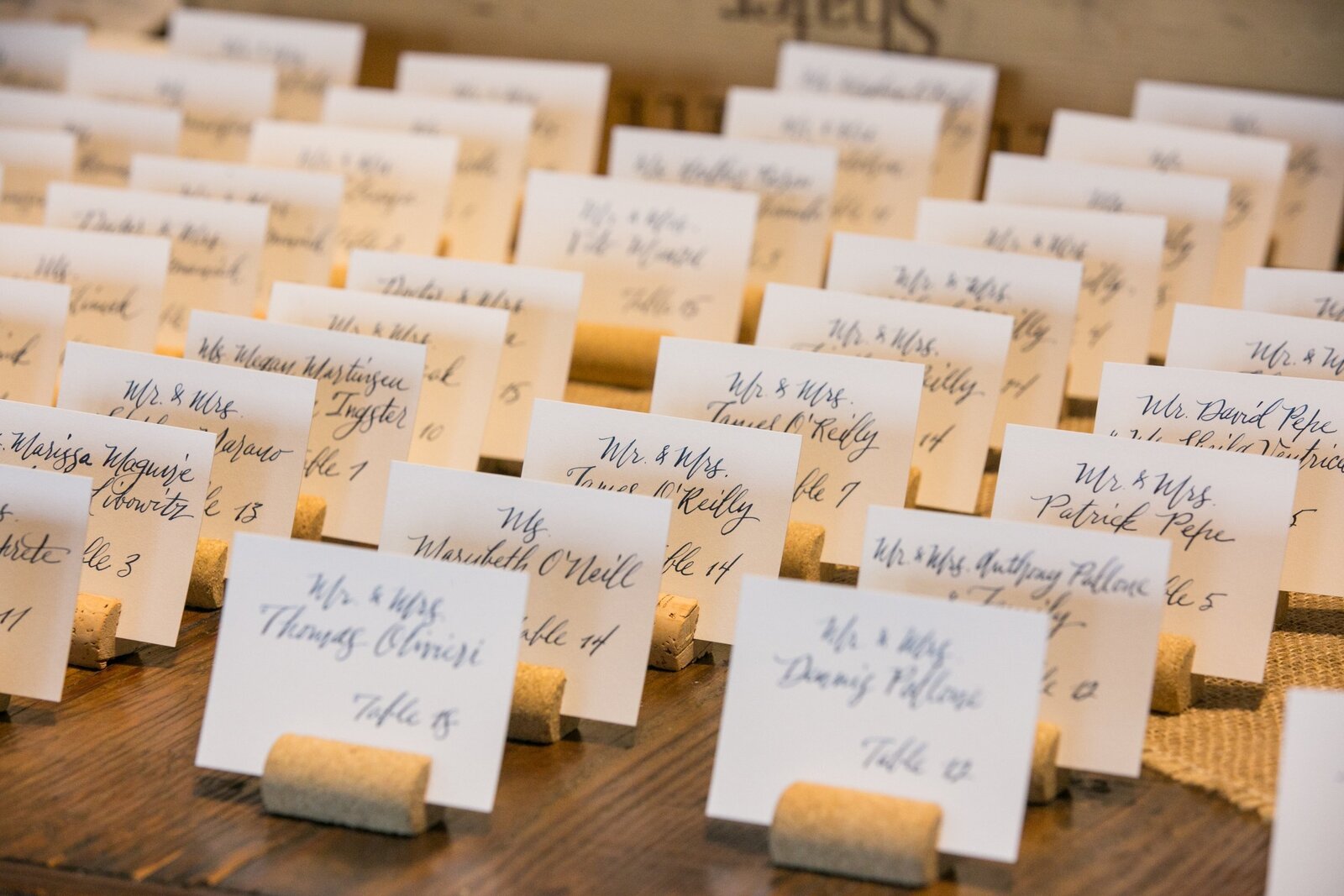 wine+cork+escort+cards