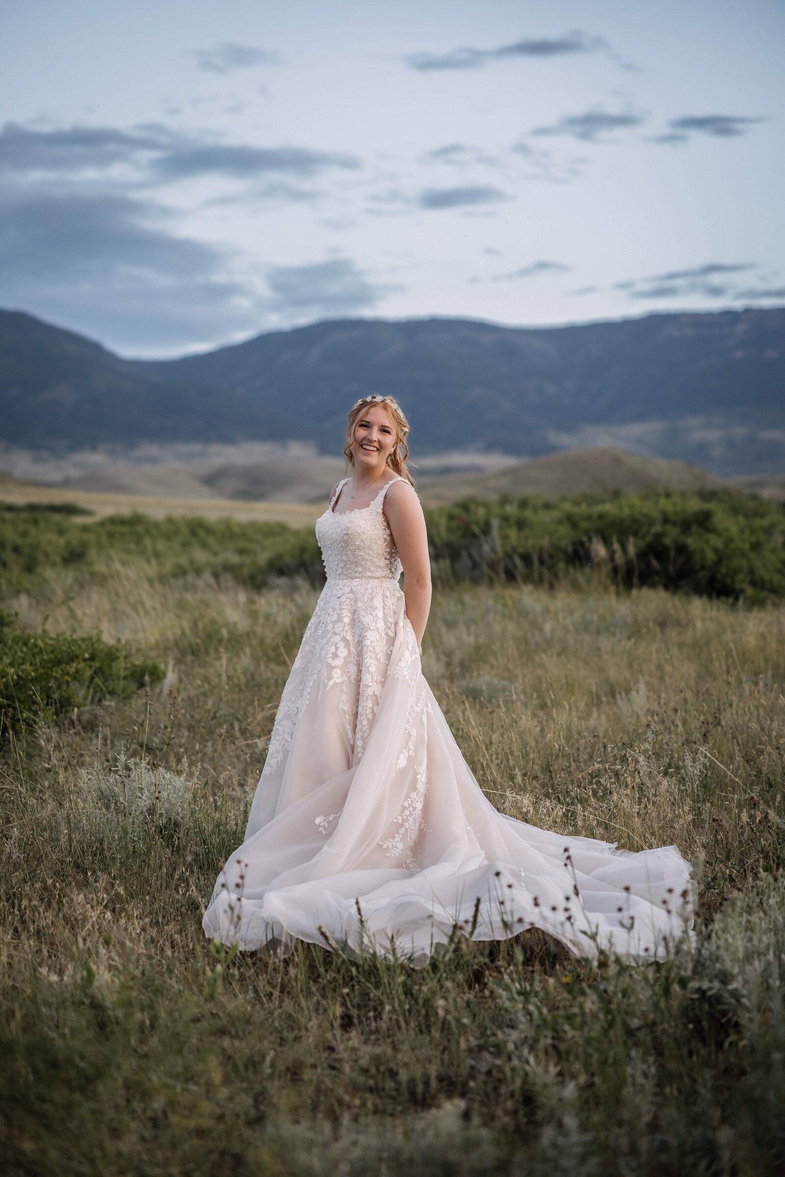 sunset bridals below Casper Mountain